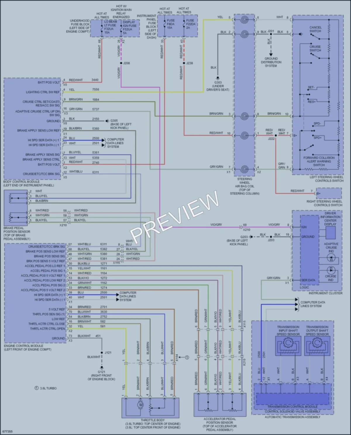 2019 Cadillac XTS Cruise Control wiring diagram preview