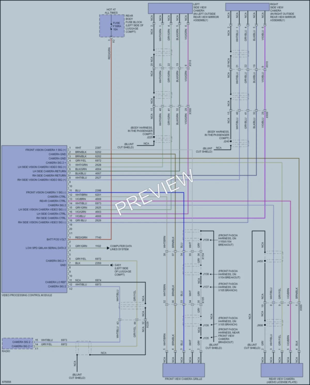 2019 Cadillac XTS Navigation wiring diagram preview