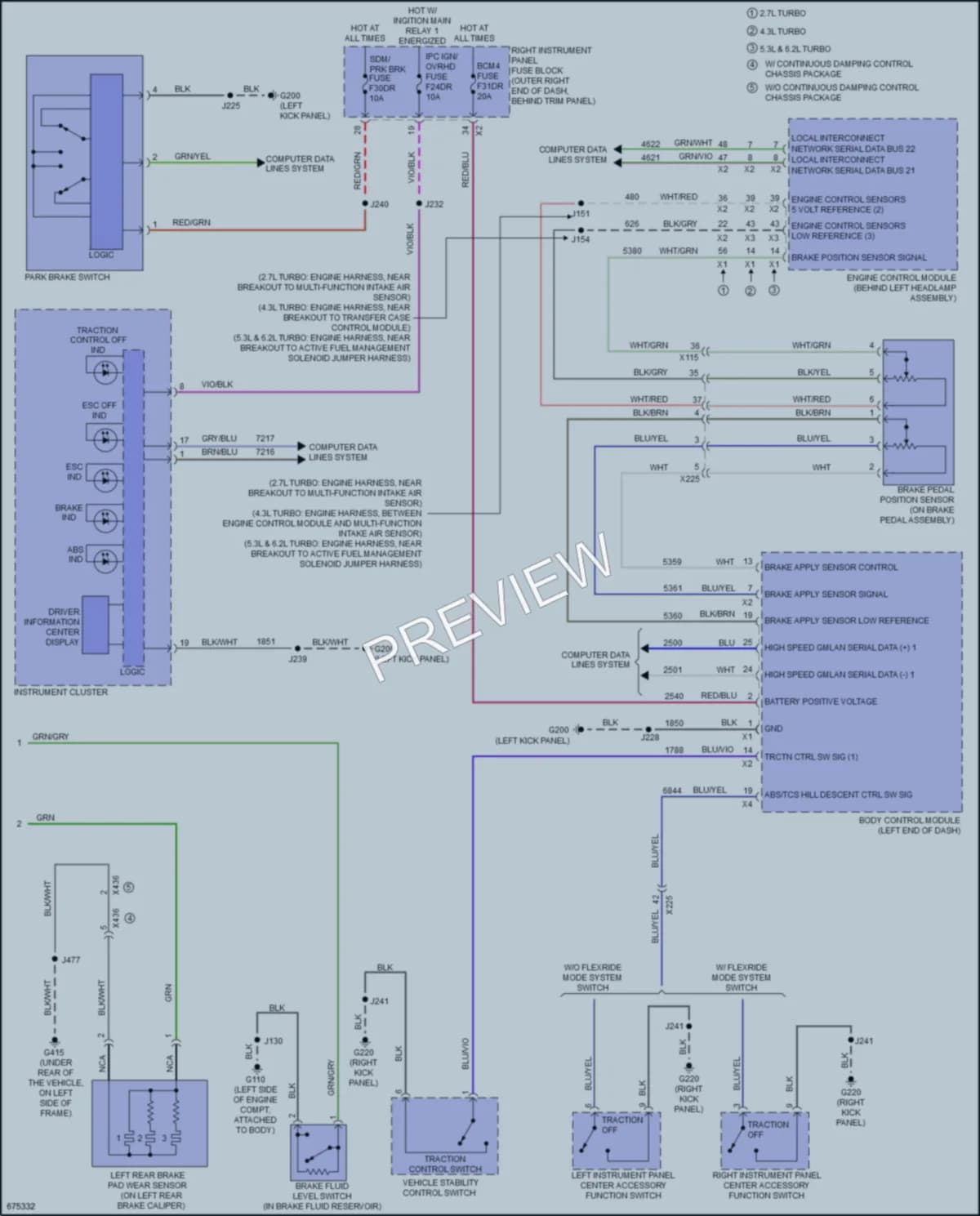2019 Chevrolet 1500Silverado Anti Lock Brakes wiring diagram preview