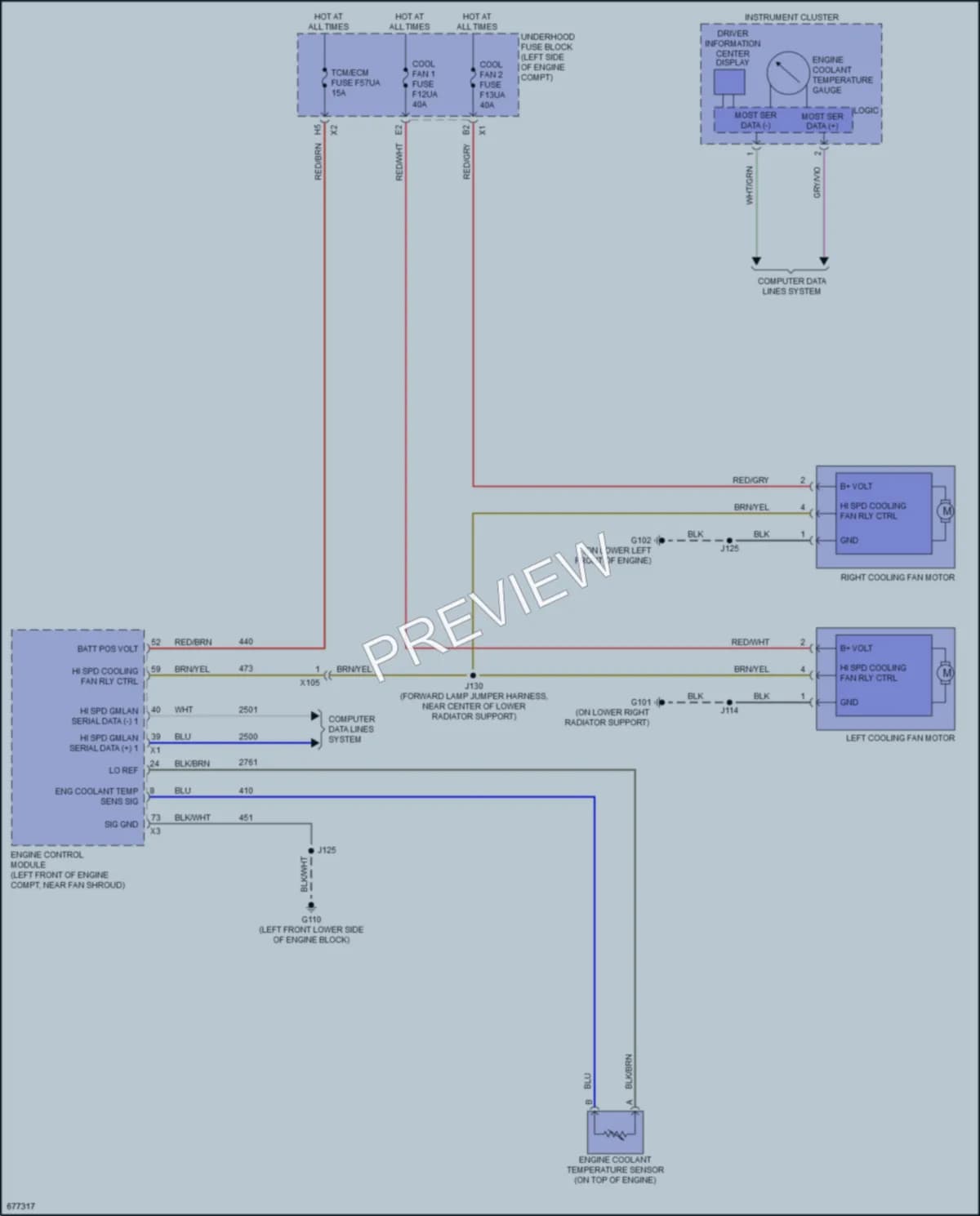2019 Chevrolet 1500SilveradoLD Cooling Fan wiring diagram preview