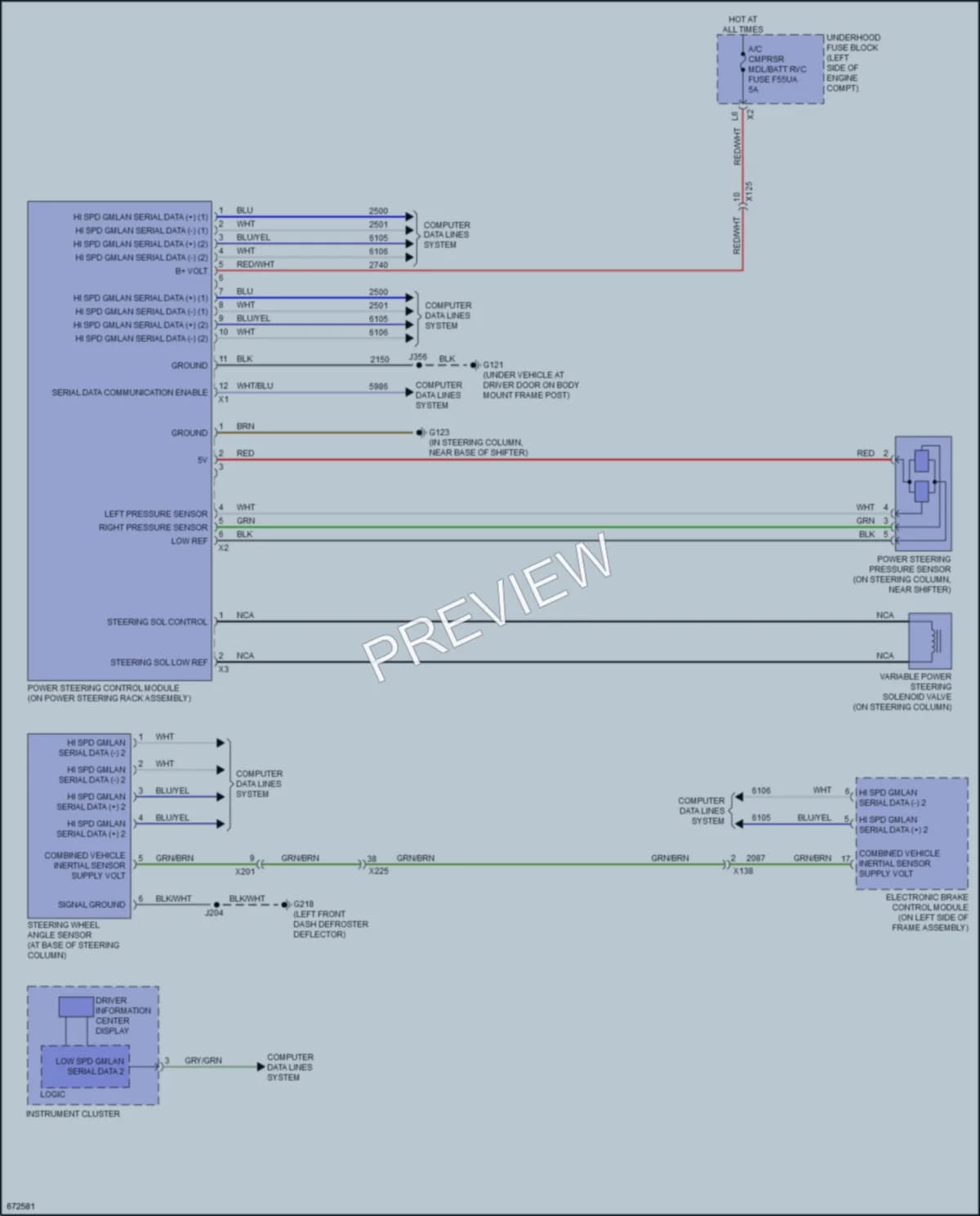 2019 Chevrolet 2500HDSilverado Electronic Power Steering wiring diagram preview