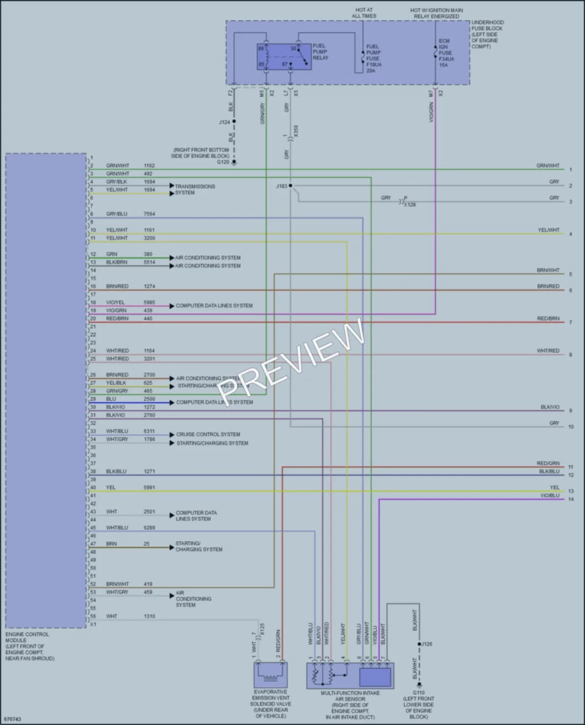 2019 Chevrolet 2500HDSilverado Engine Performance wiring diagram preview