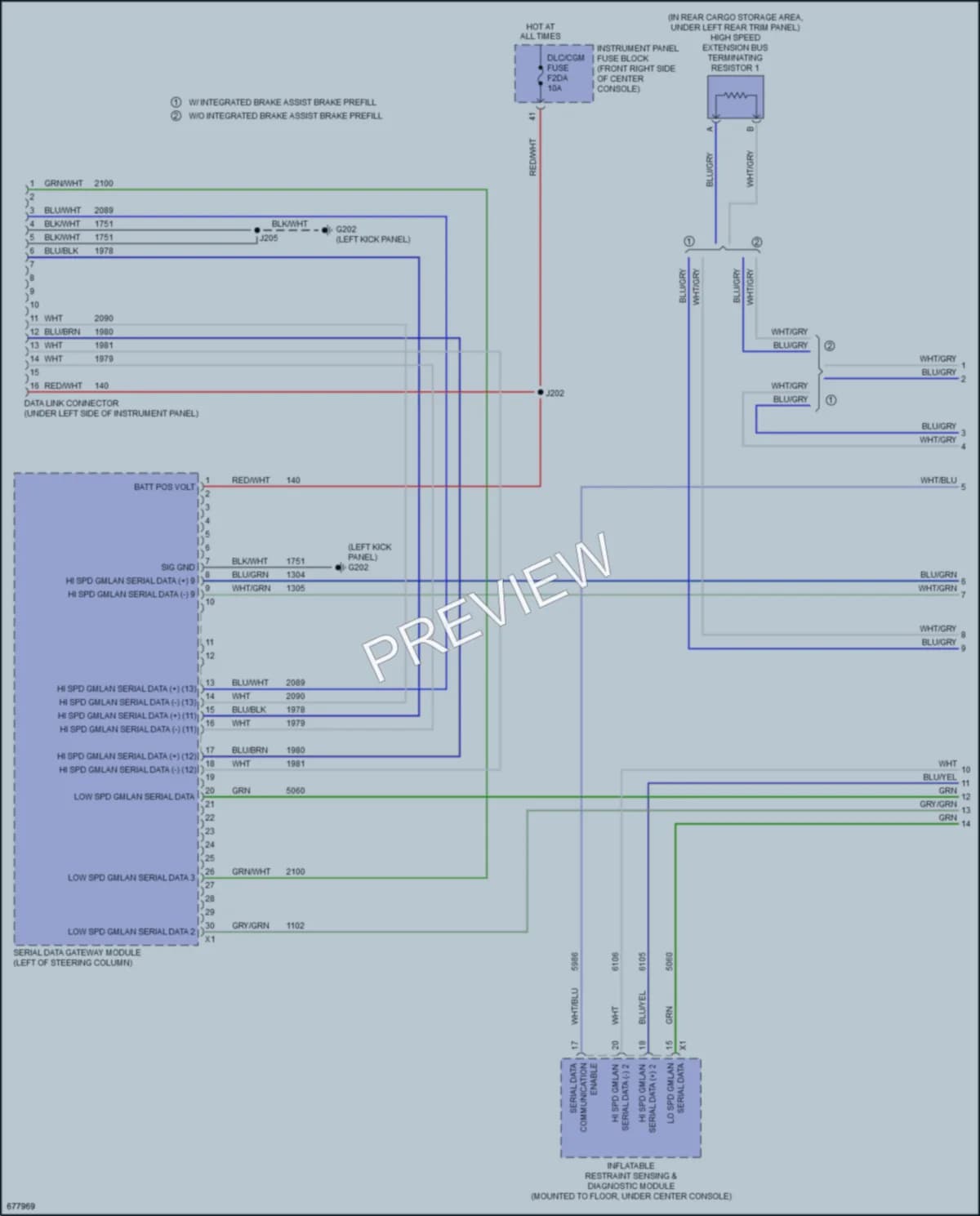 2019 Chevrolet Blazer Computer Data Lines wiring diagram preview
