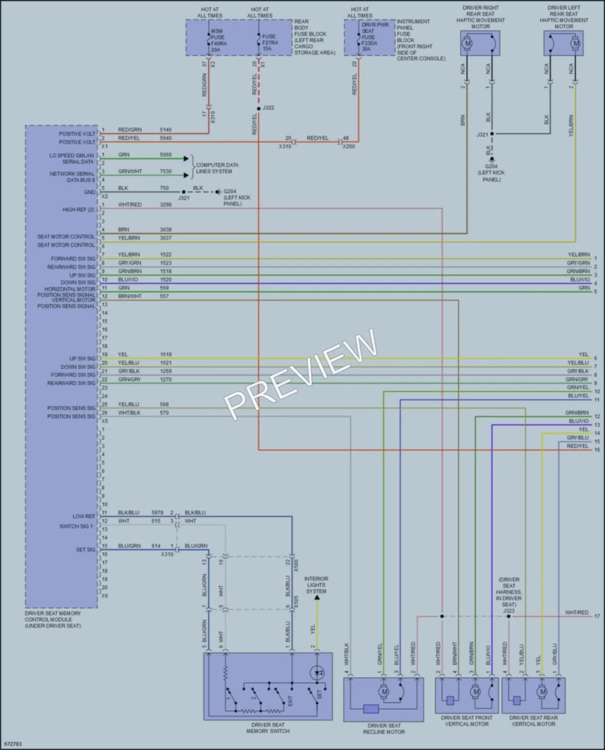 2019 Chevrolet Blazer Memory Systems wiring diagram preview