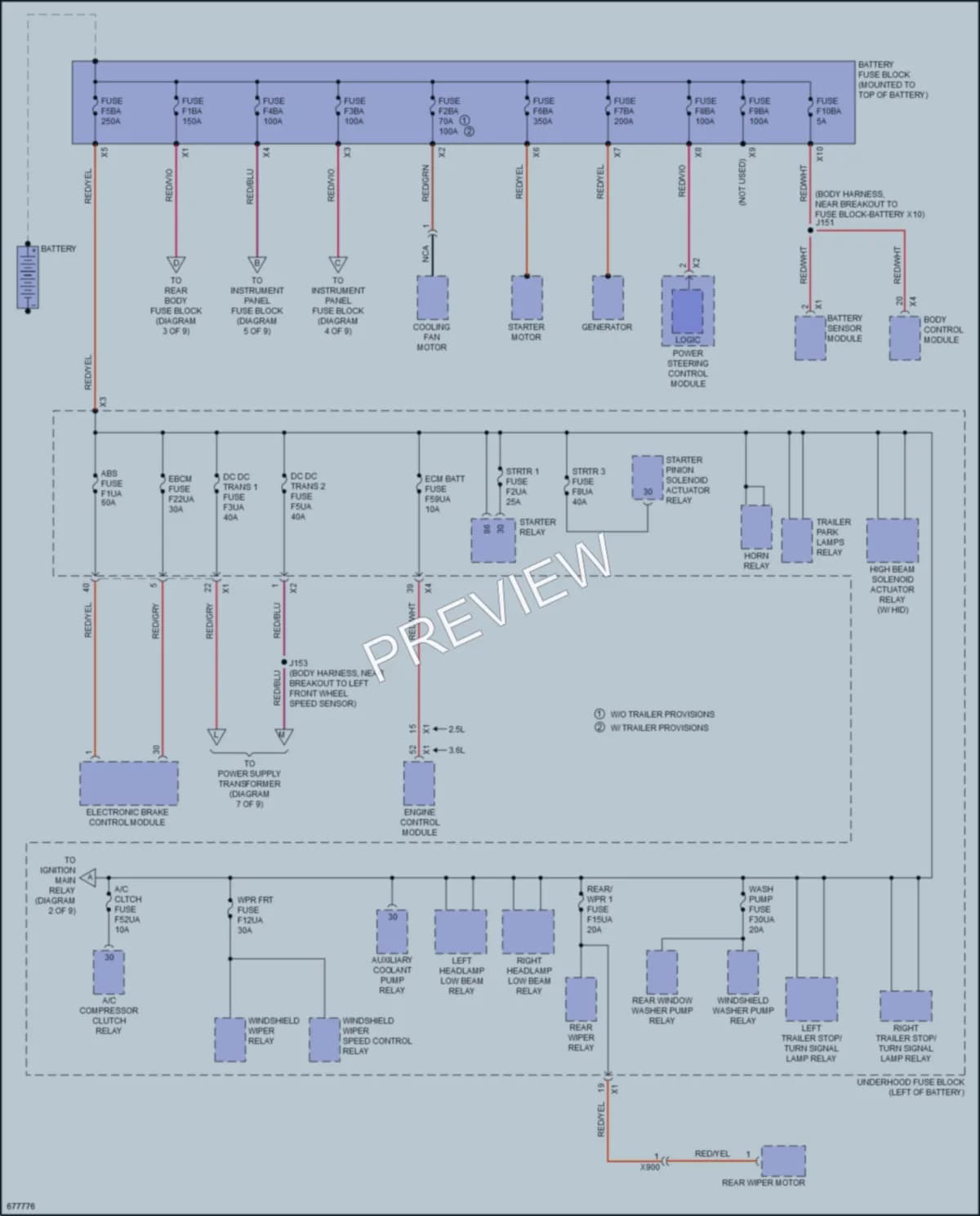 2019 Chevrolet Blazer Power Distribution wiring diagram preview