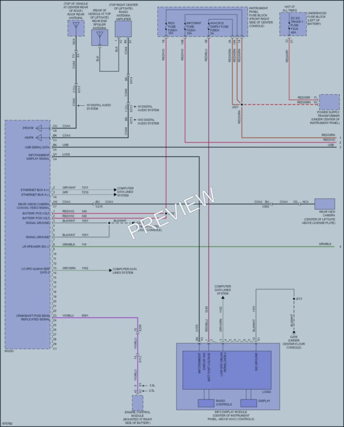 2019 Chevrolet Blazer Radio wiring diagram preview