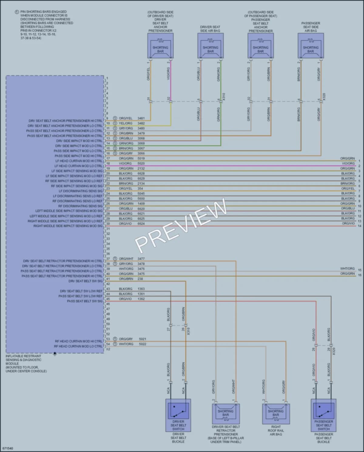 2019 Chevrolet Blazer Supplemental Restraints wiring diagram preview