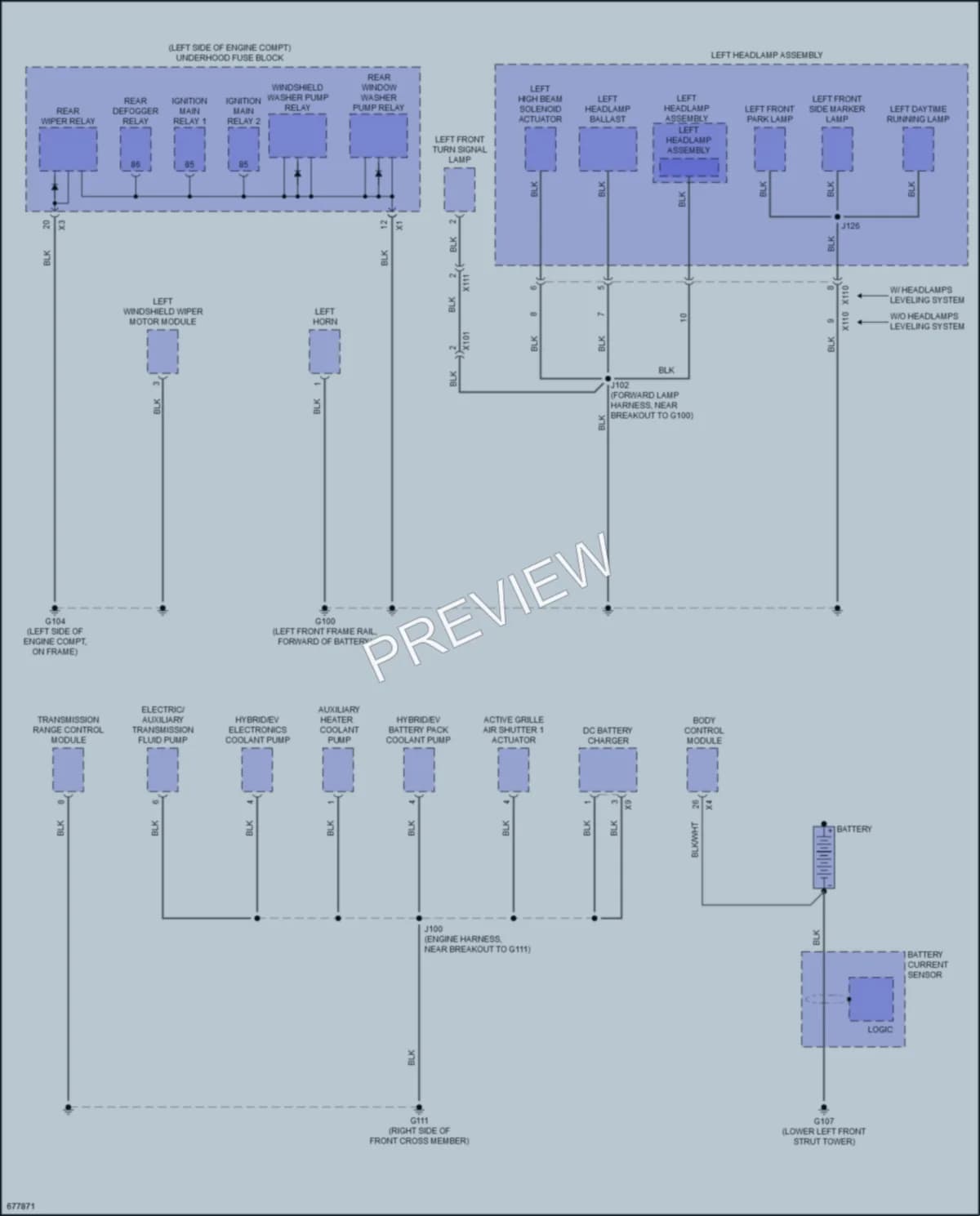2019 Chevrolet BoltEV Ground Distribution wiring diagram preview