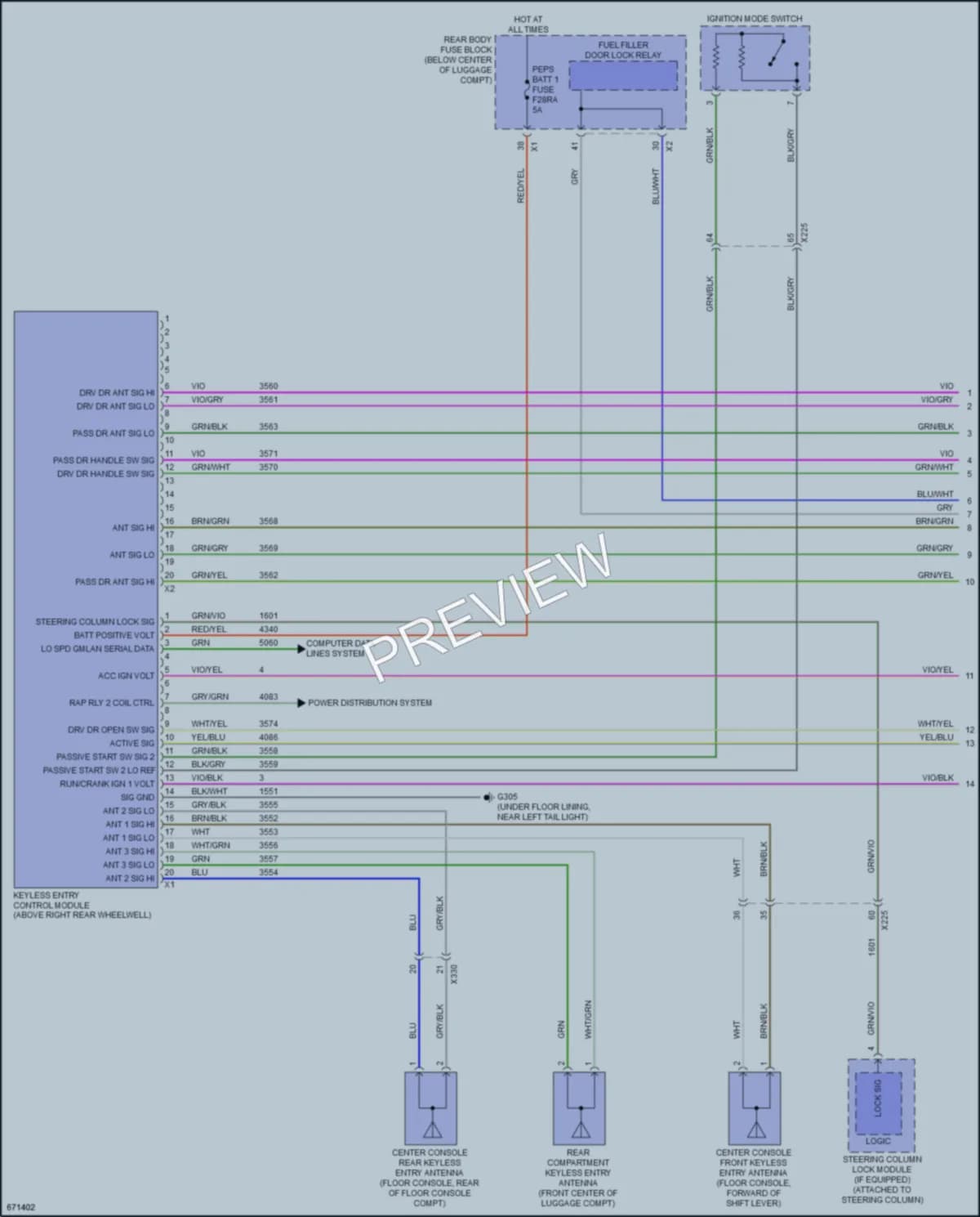 2019 Chevrolet Camaro Anti Theft wiring diagram preview