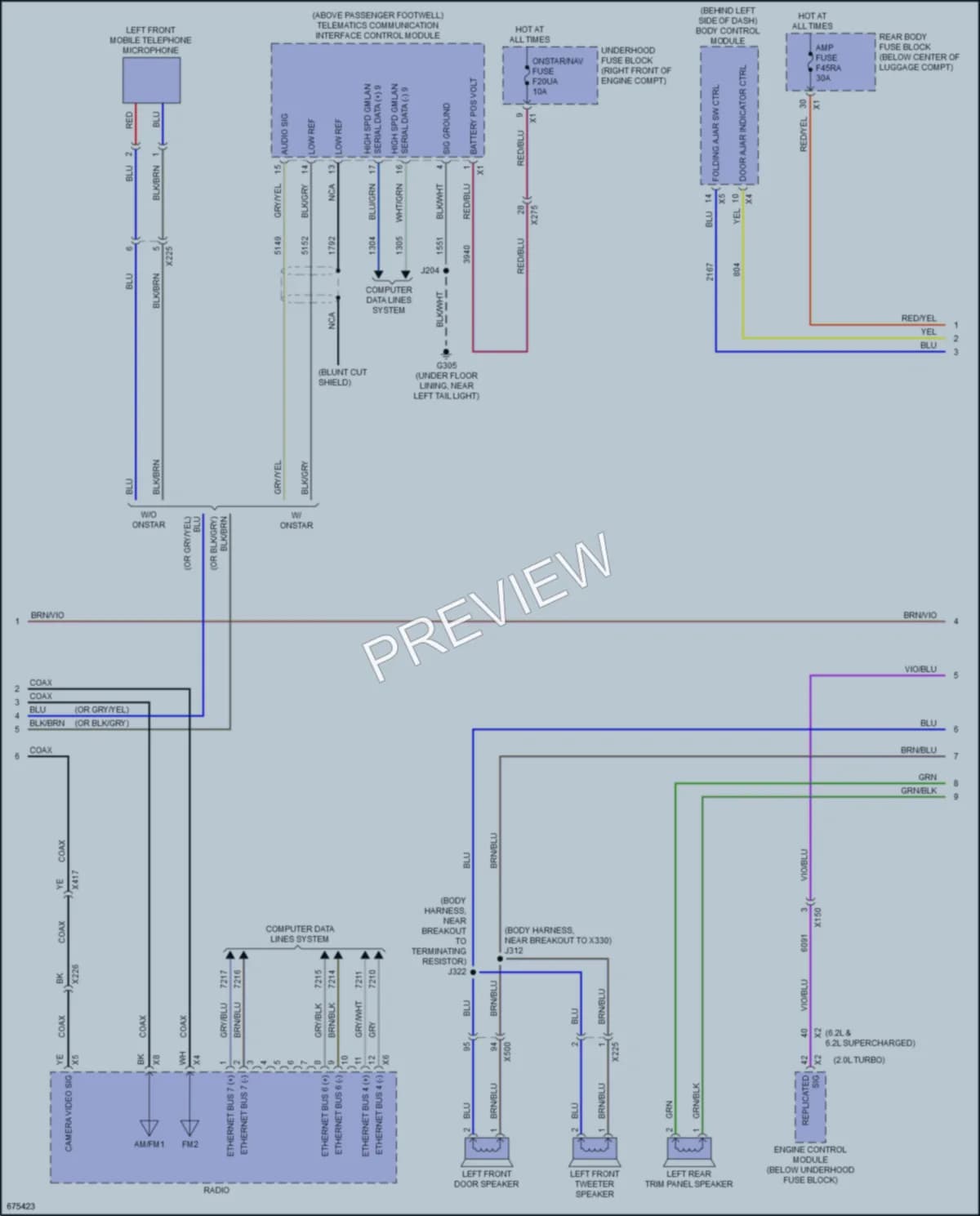 2019 Chevrolet Camaro Navigation wiring diagram preview