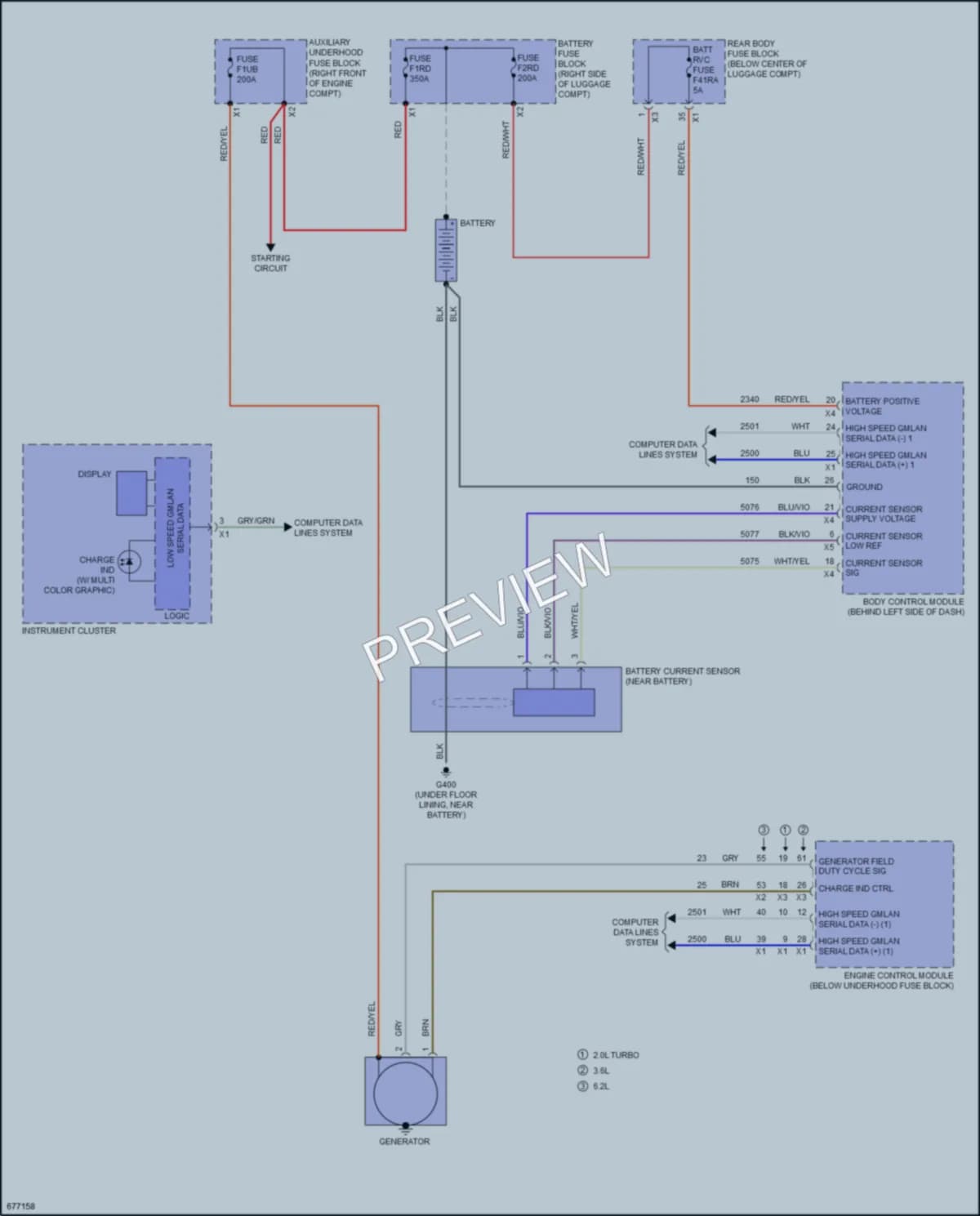 2019 Chevrolet Camaro Starting Charging wiring diagram preview