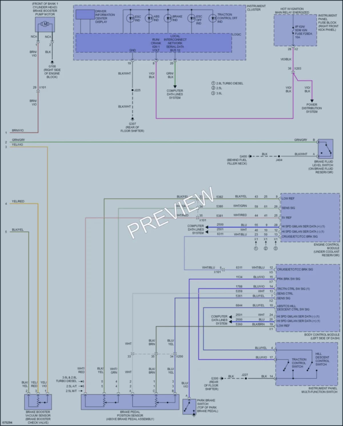 2019 Chevrolet Colorado Anti Lock Brakes wiring diagram preview