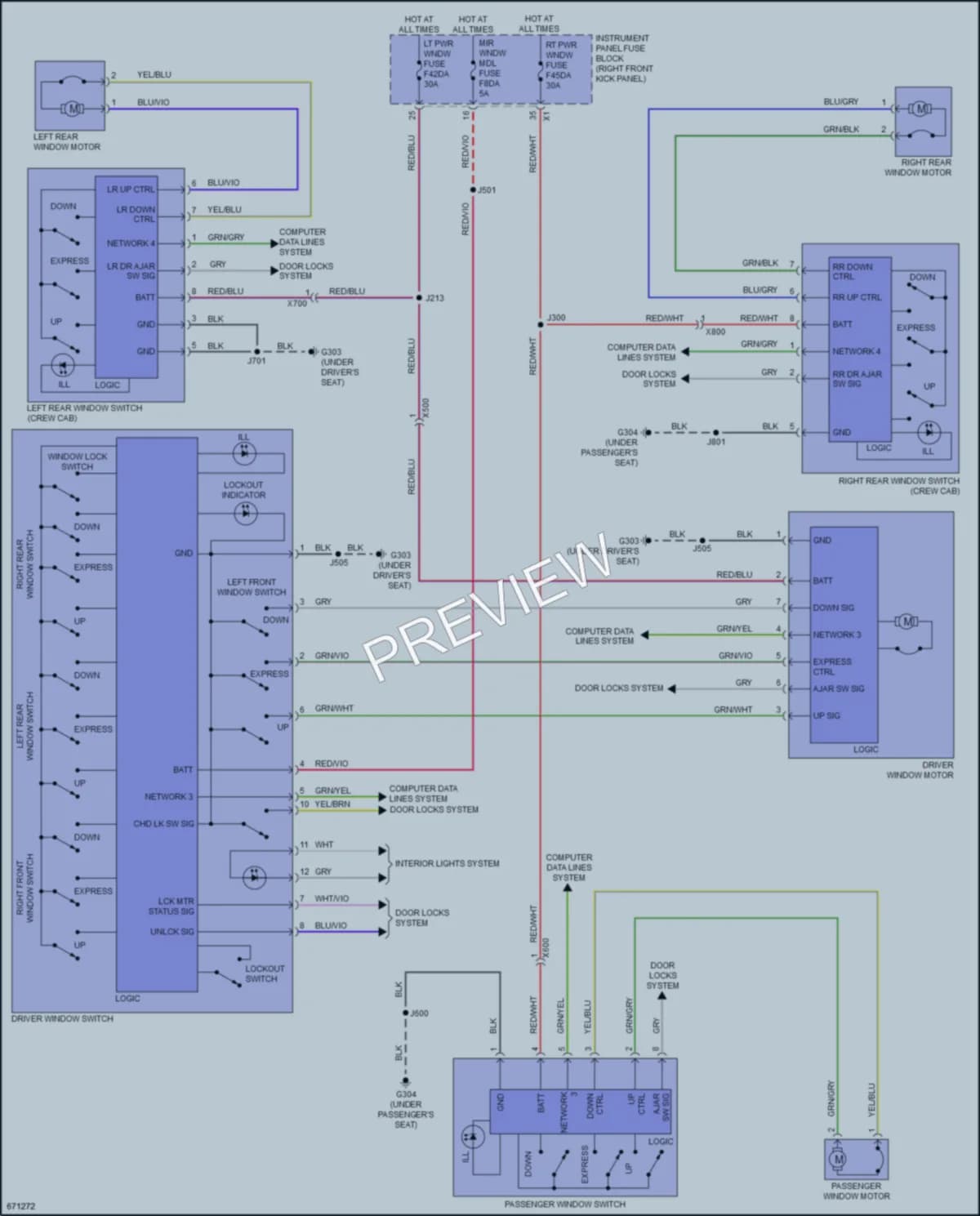 2019 Chevrolet Colorado Power Windows wiring diagram preview