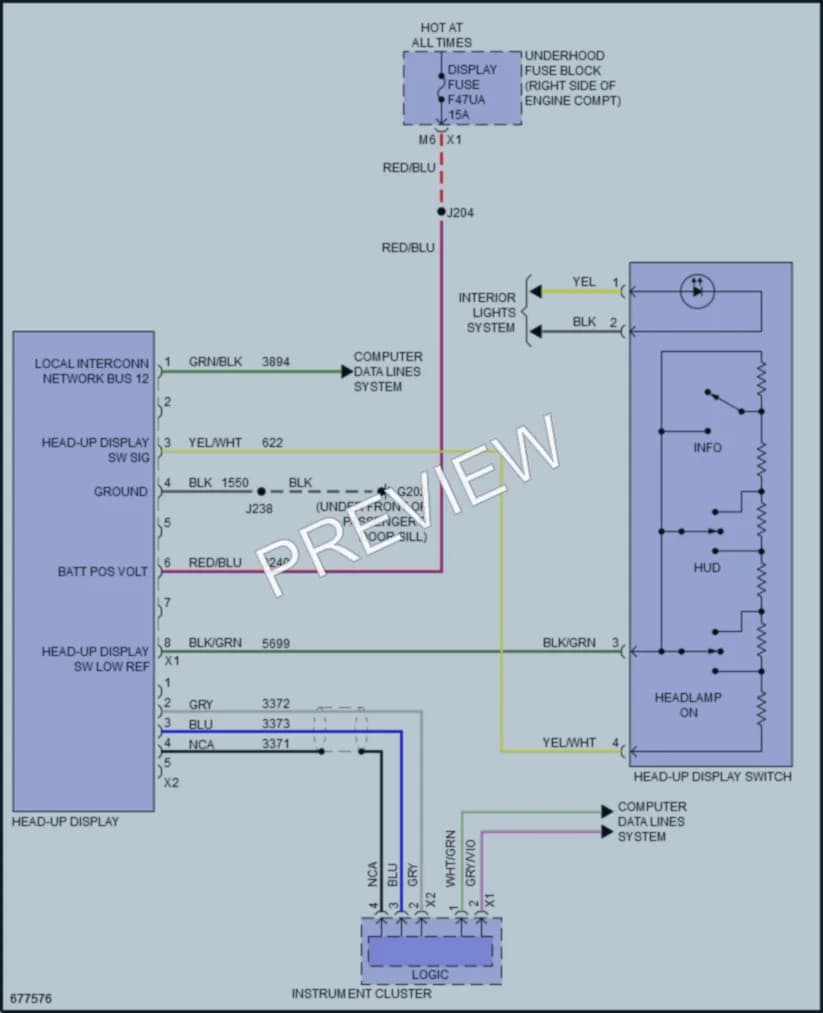 2019 Chevrolet CorvetteGrandSport Instrument Cluster wiring diagram preview