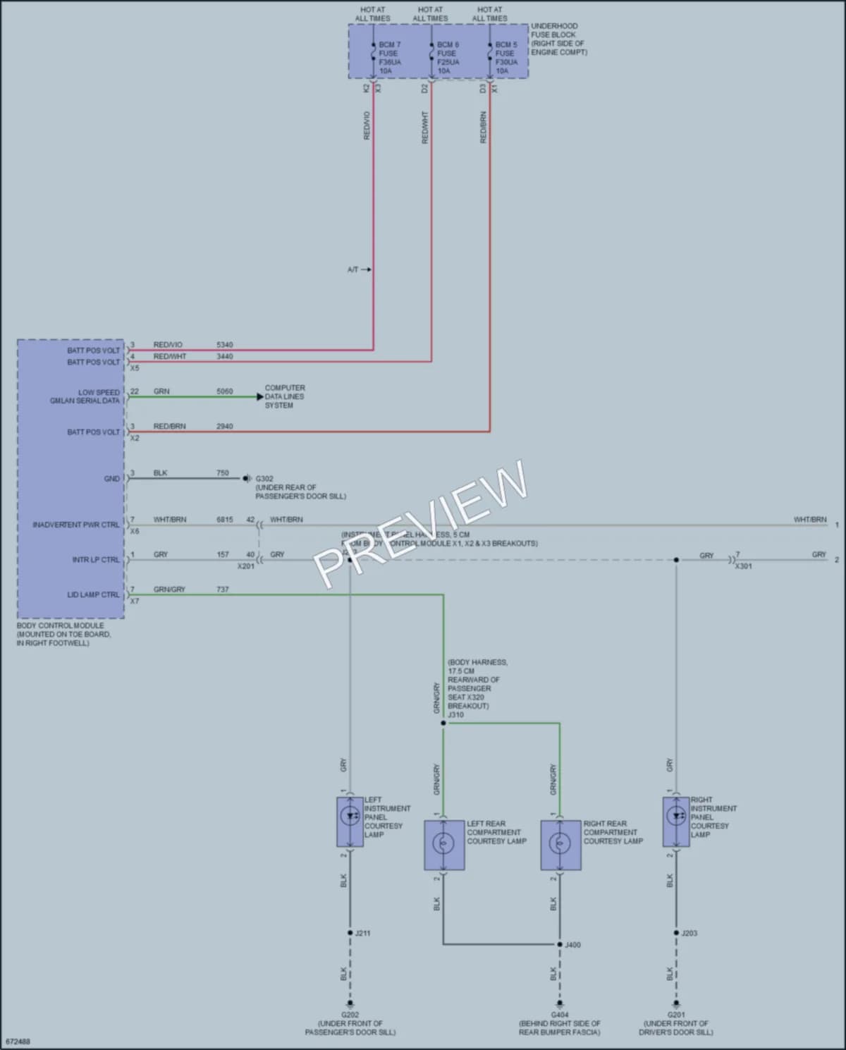 2019 Chevrolet CorvetteZ06 Interior Lights wiring diagram preview