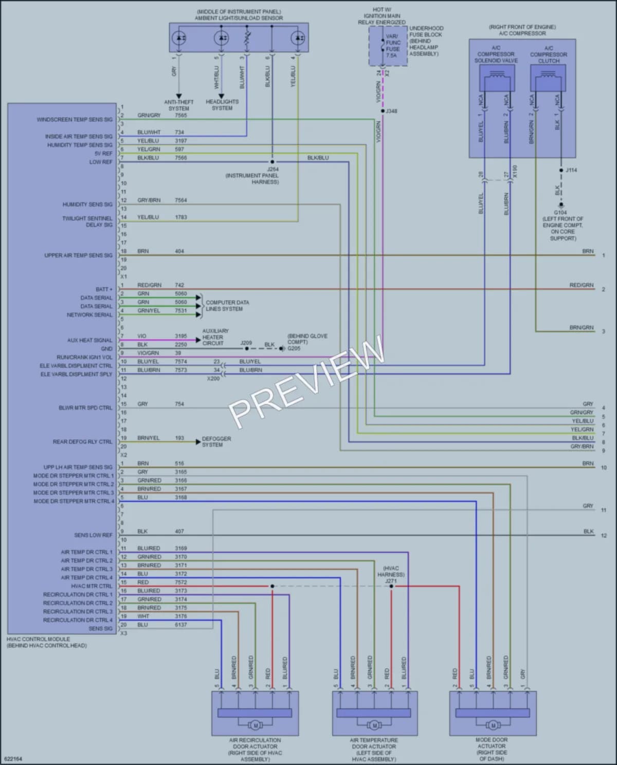 2019 Chevrolet Cruze Air Conditioning wiring diagram preview