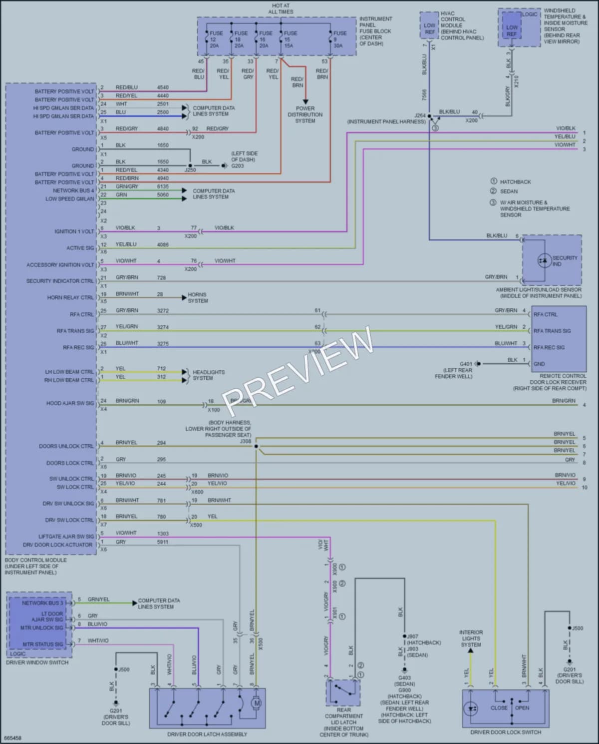 2019 Chevrolet Cruze Anti Theft wiring diagram preview
