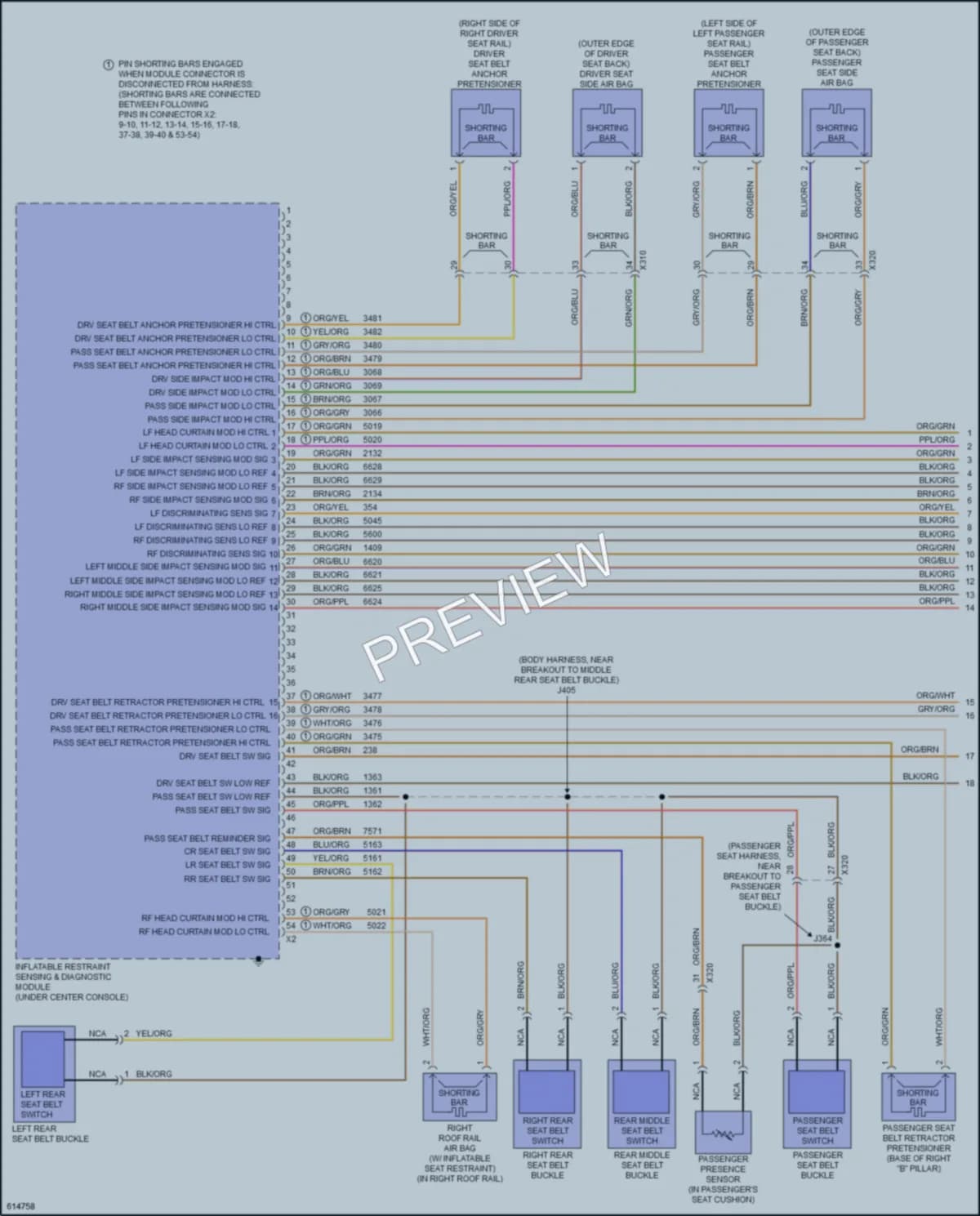 2019 Chevrolet Equinox Supplemental Restraints wiring diagram preview