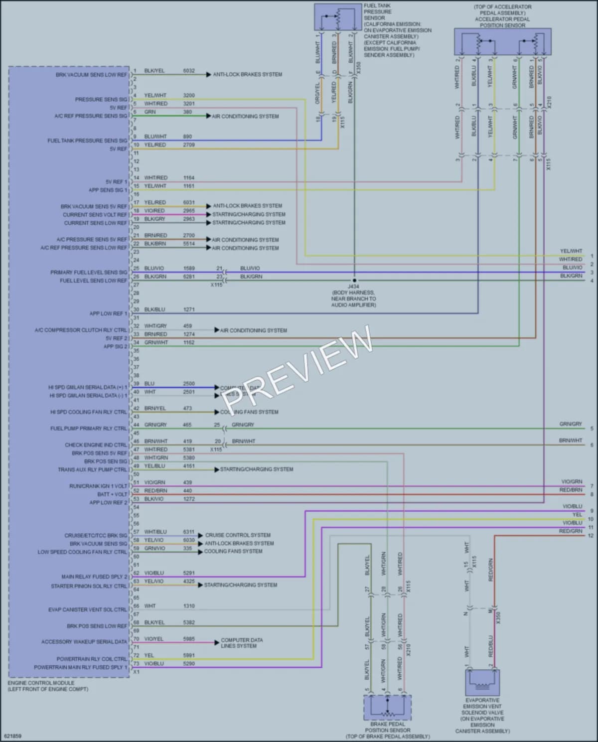 2019 Chevrolet Impala Engine Performance wiring diagram preview