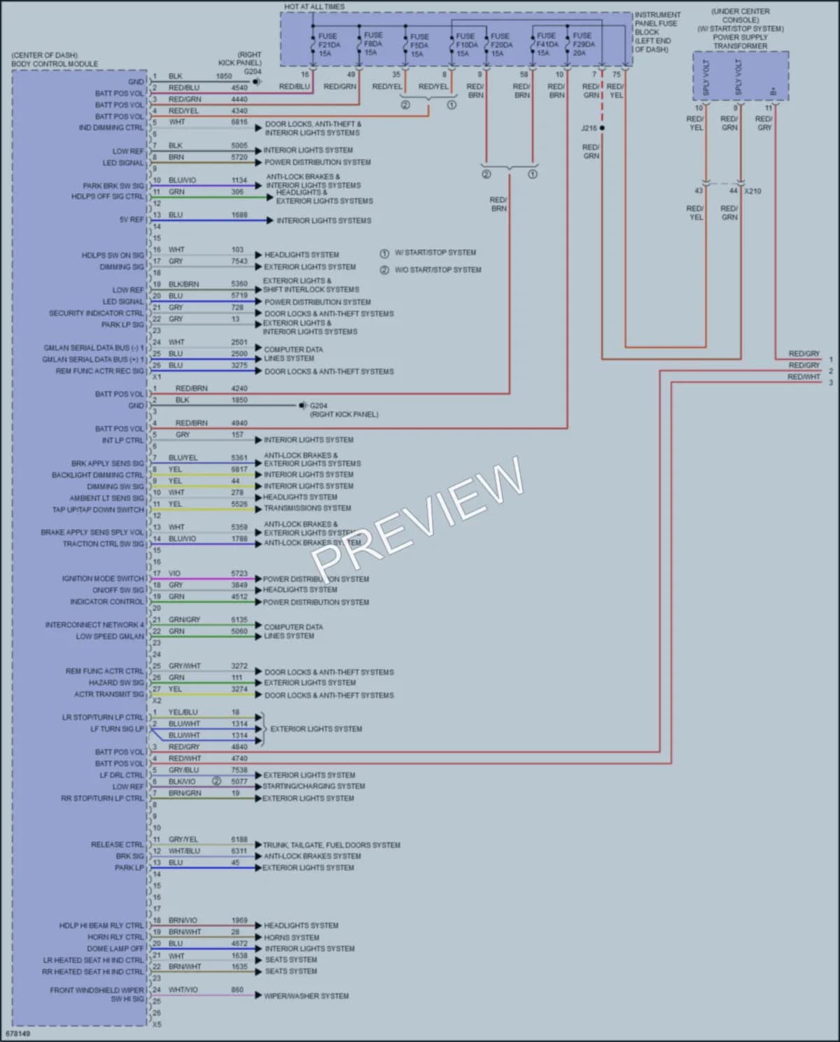 2019 Chevrolet Malibu Body Control Modules wiring diagram preview
