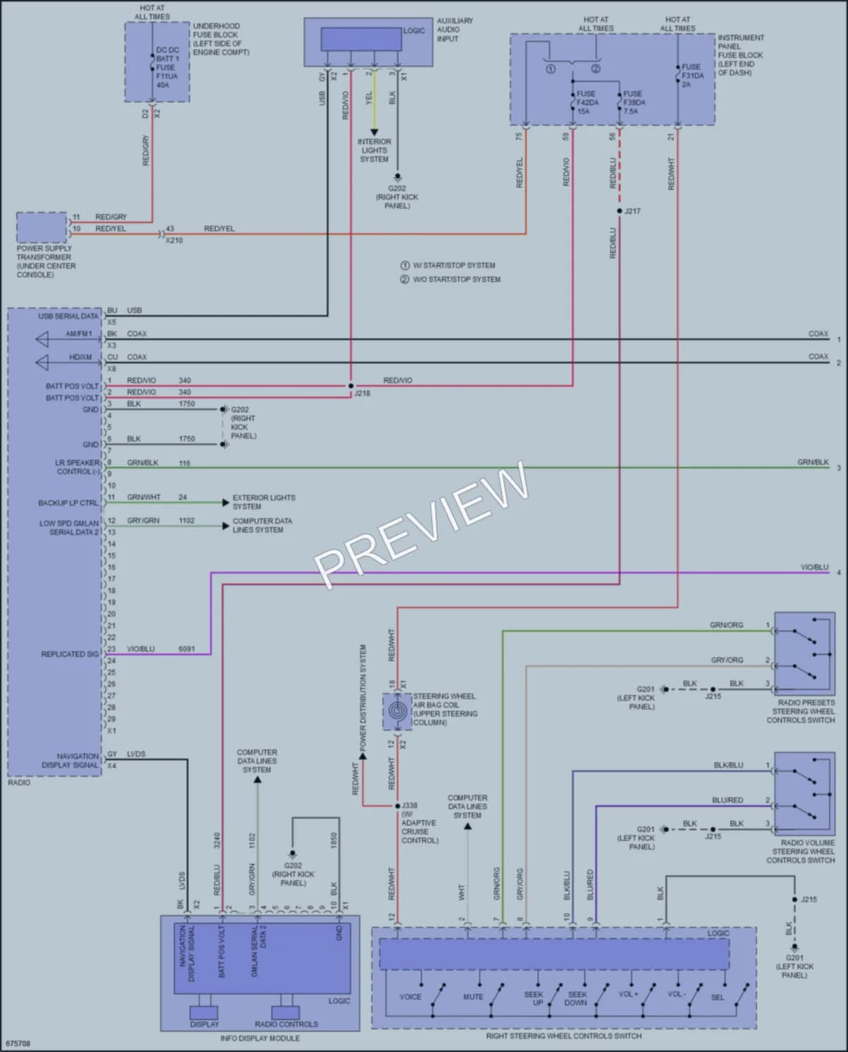2019 Chevrolet Malibu Radio wiring diagram preview