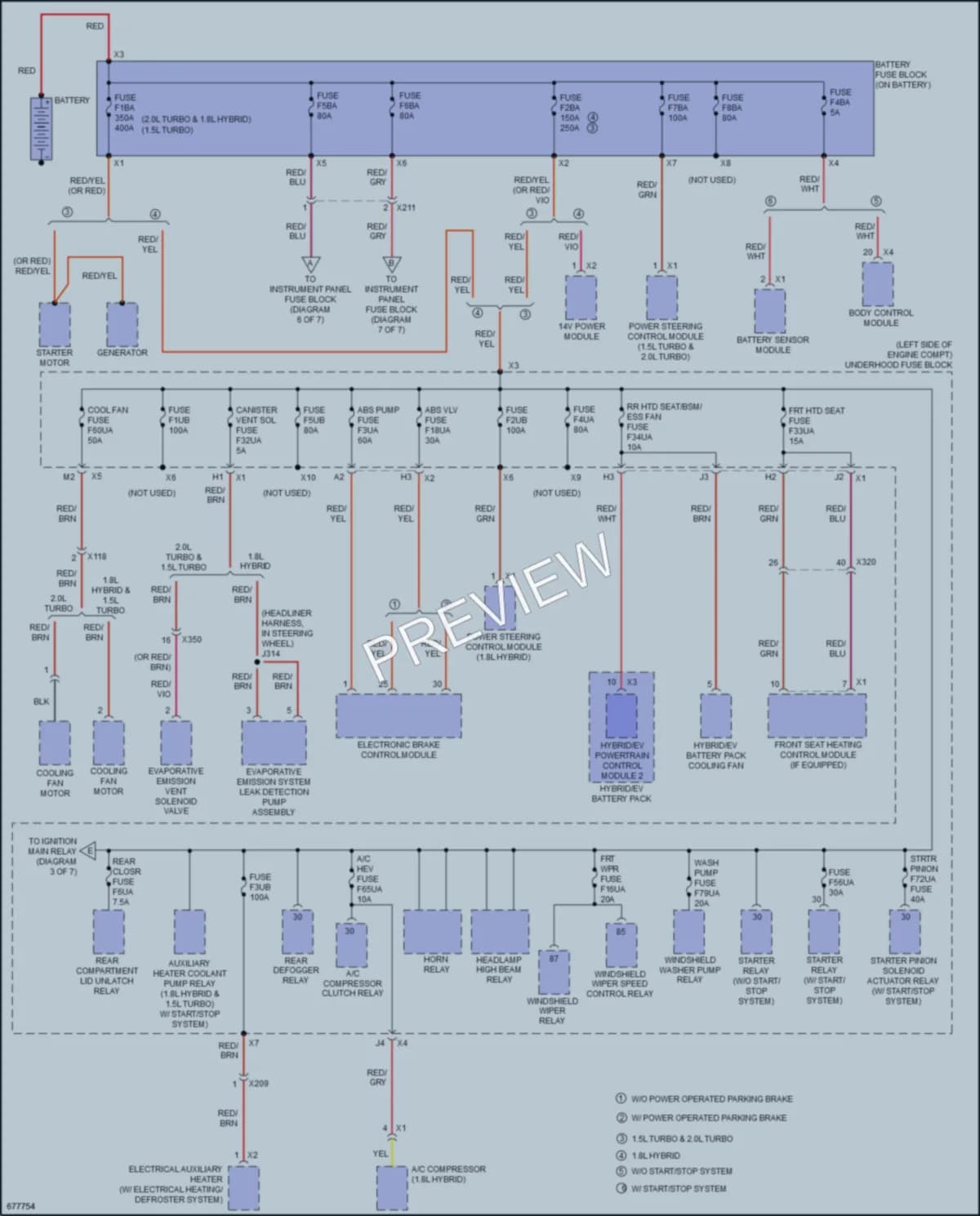 2019 Chevrolet MalibuHybrid Power Distribution wiring diagram preview