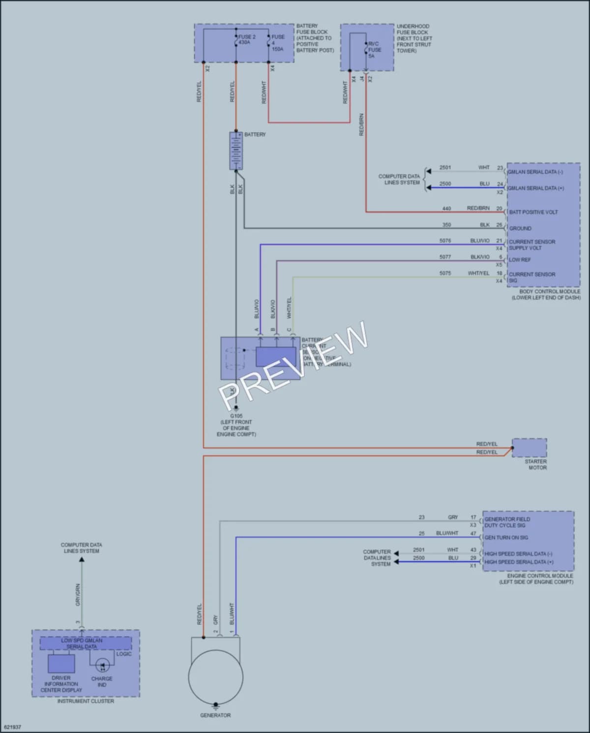 2019 Chevrolet Sonic Starting Charging wiring diagram preview