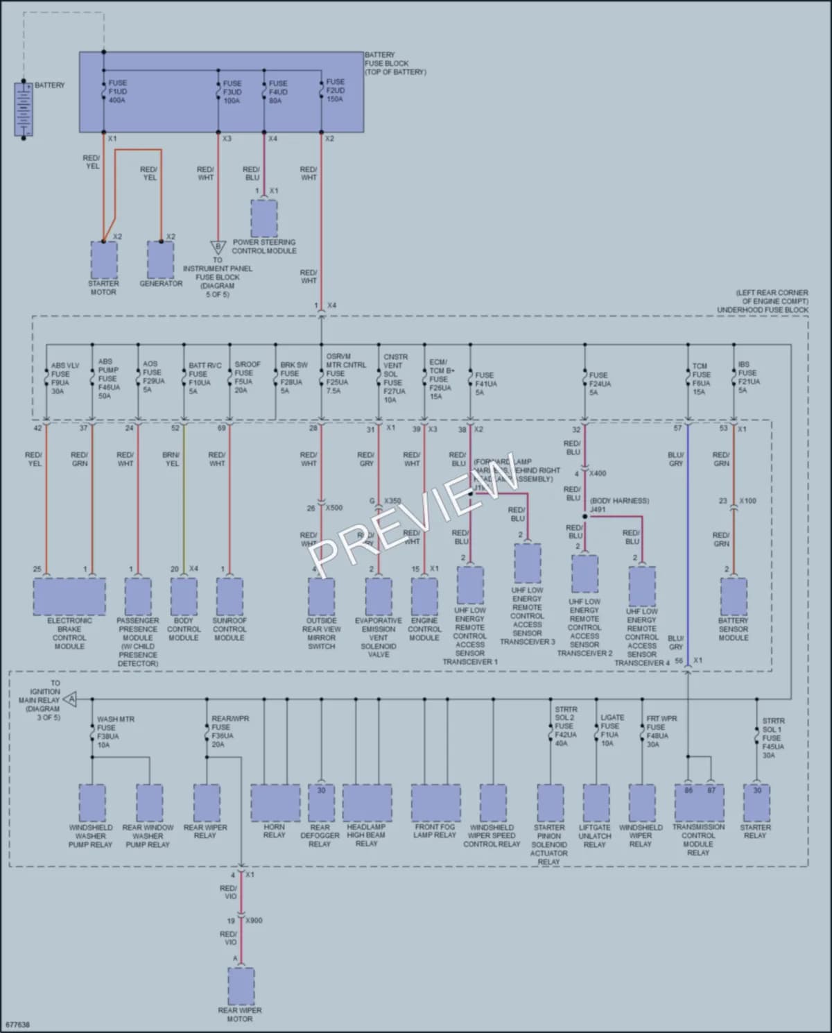 2019 Chevrolet Spark Power Distribution wiring diagram preview