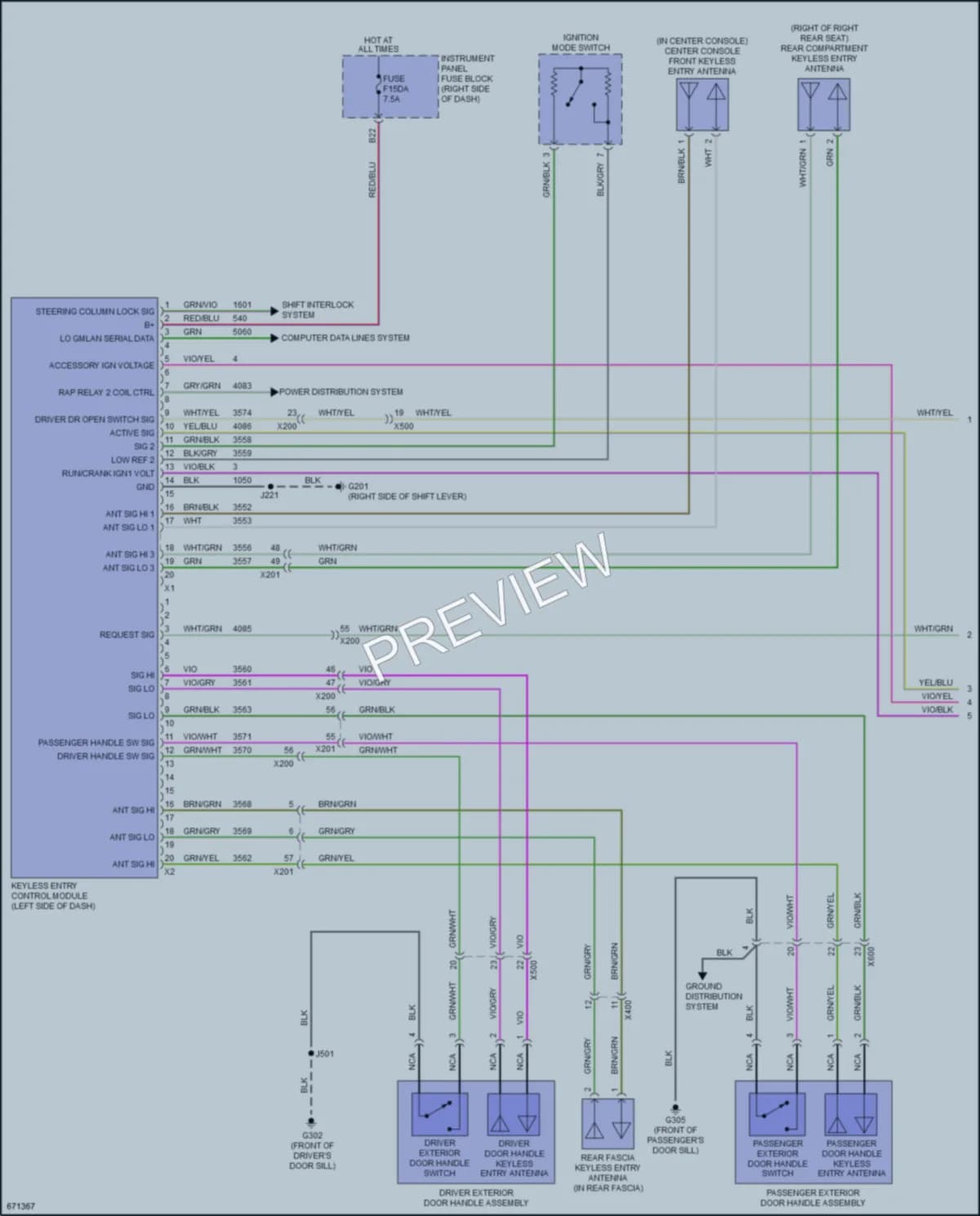 2019 Chevrolet Spark Power Door Locks wiring diagram preview