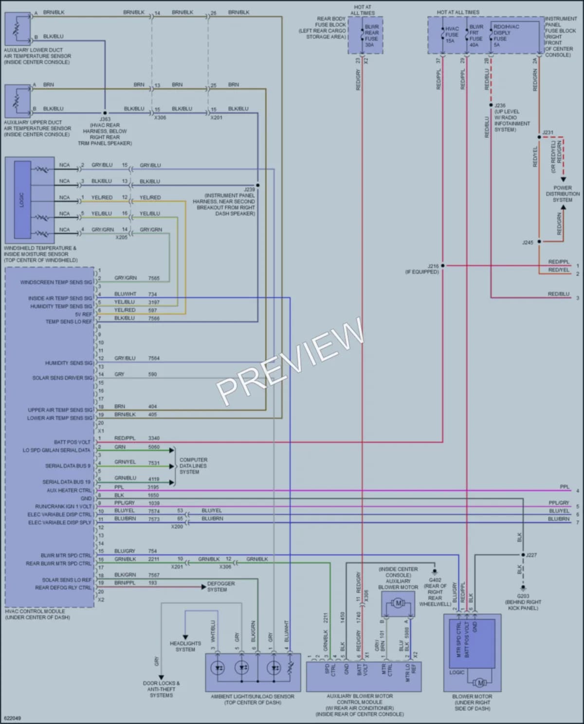 2019 Chevrolet Traverse Air Conditioning wiring diagram preview