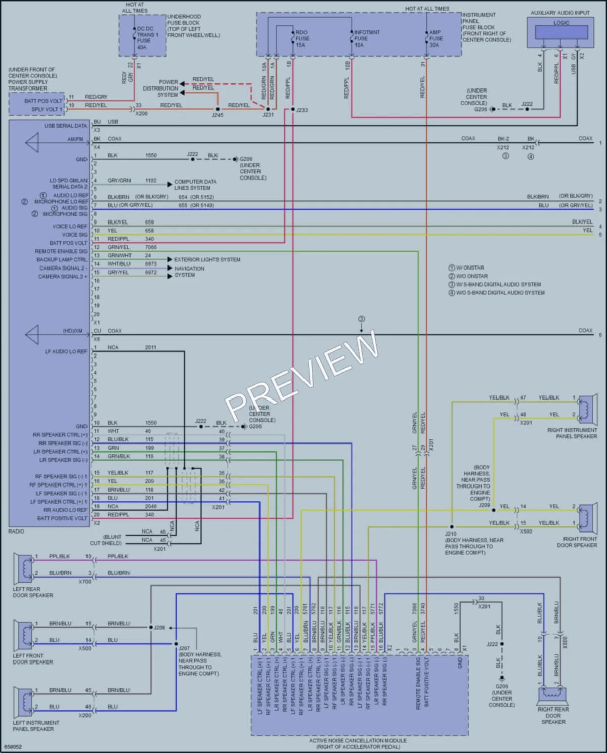 2019 Chevrolet Traverse Radio wiring diagram preview