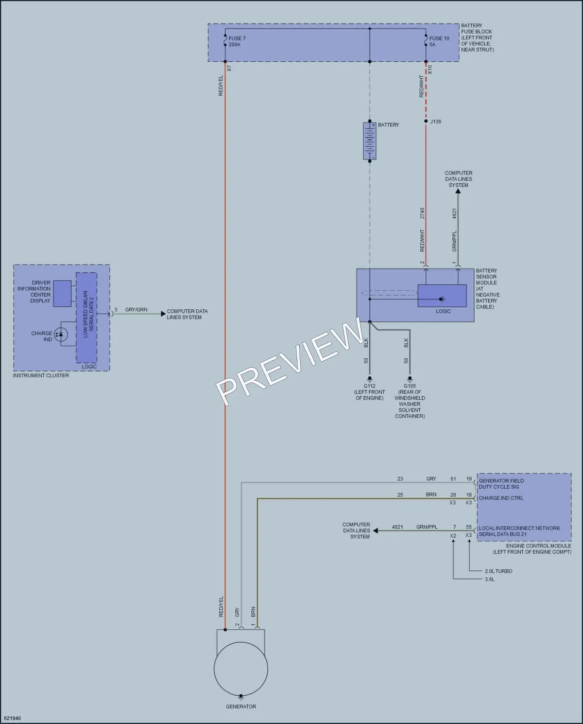 2019 Chevrolet Traverse Starting Charging wiring diagram preview
