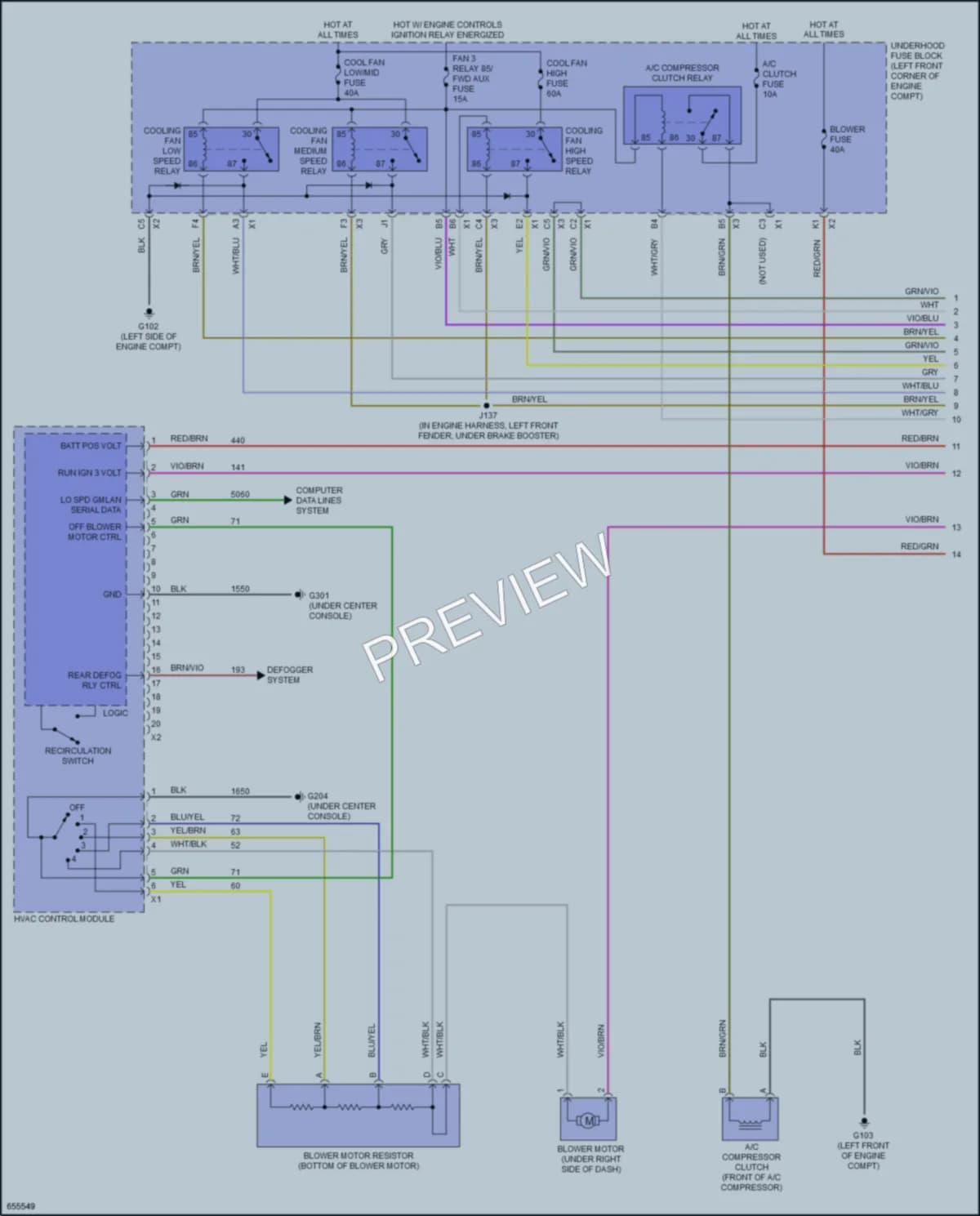 2019 Chevrolet Trax Air Conditioning wiring diagram preview