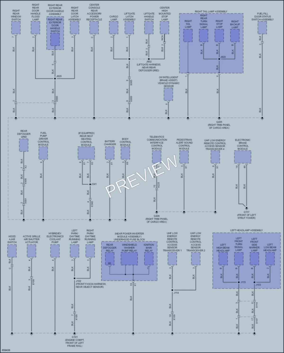 2019 Chevrolet Volt Ground Distribution wiring diagram preview