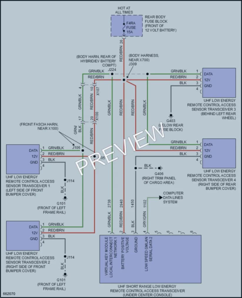 2019 Chevrolet Volt Power Door Locks wiring diagram preview