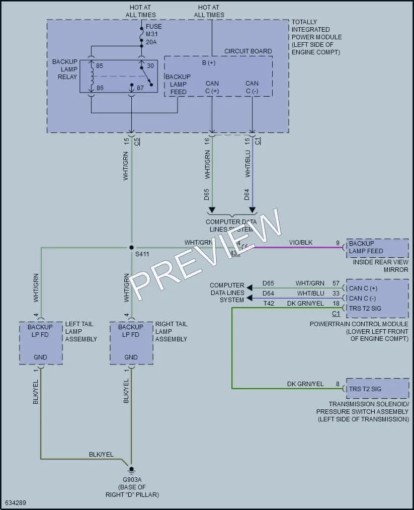 2019 Dodge GrandCaravan Exterior Lights wiring diagram preview