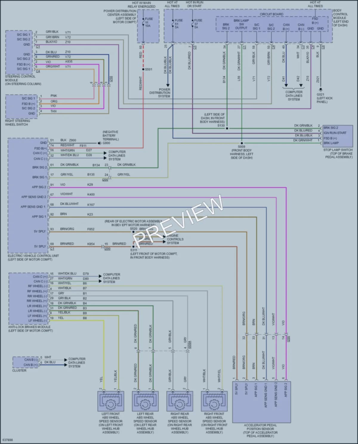2019 Fiat 500C Cruise Control wiring diagram preview