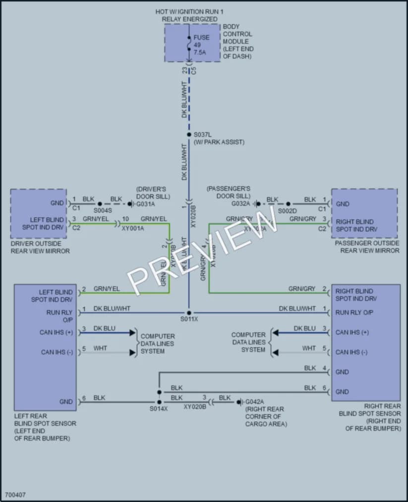 2019 Fiat 500X Navigation wiring diagram preview