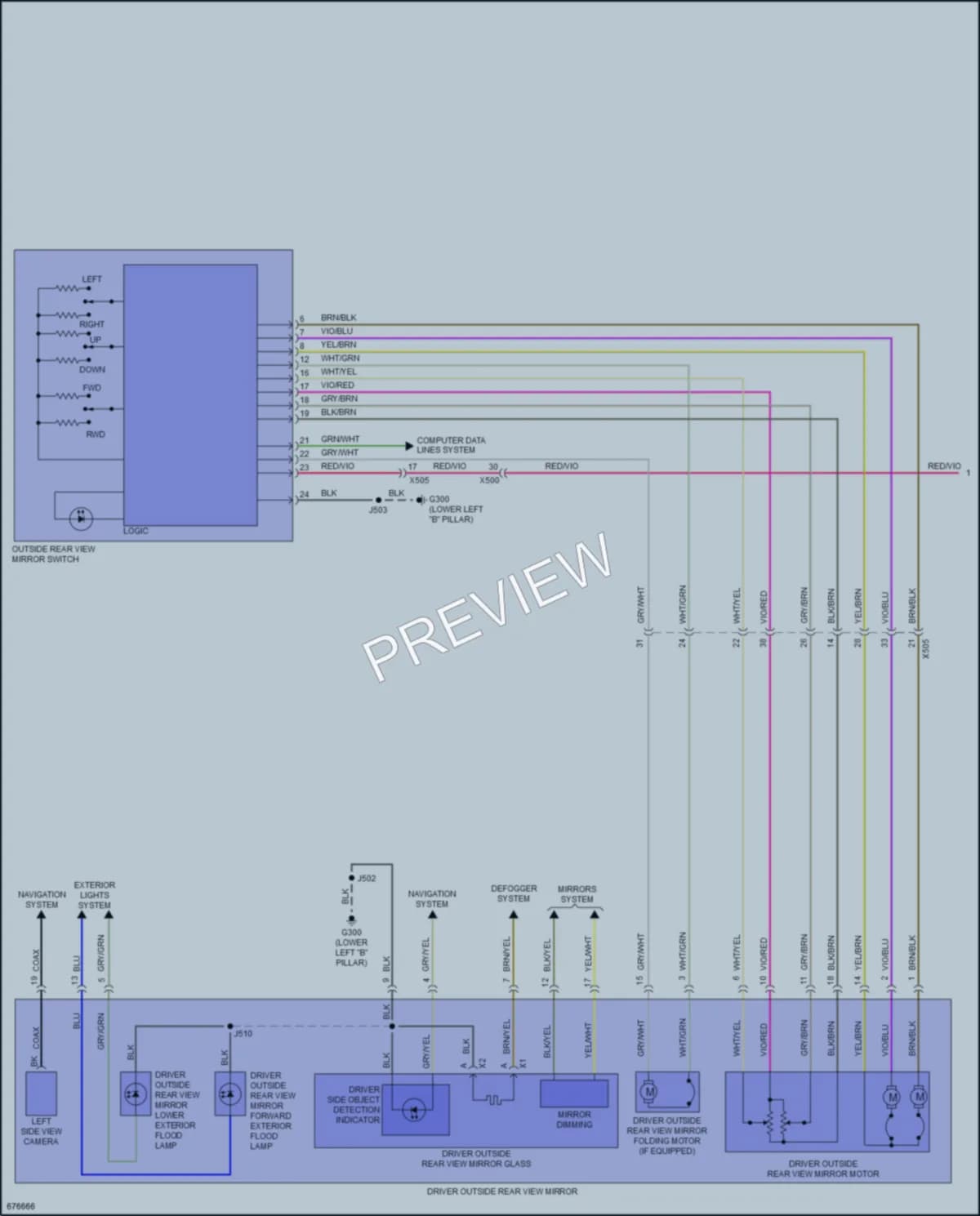 2019 GMC 1500Sierra Memory Systems wiring diagram preview