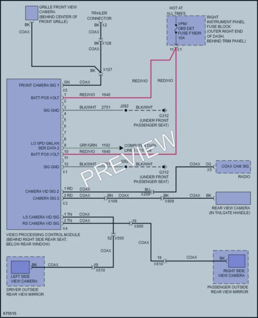 2019 GMC 1500Sierra Navigation wiring diagram preview