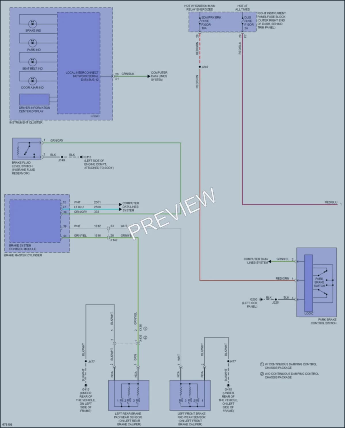 2019 GMC 1500Sierra Warning Systems wiring diagram preview