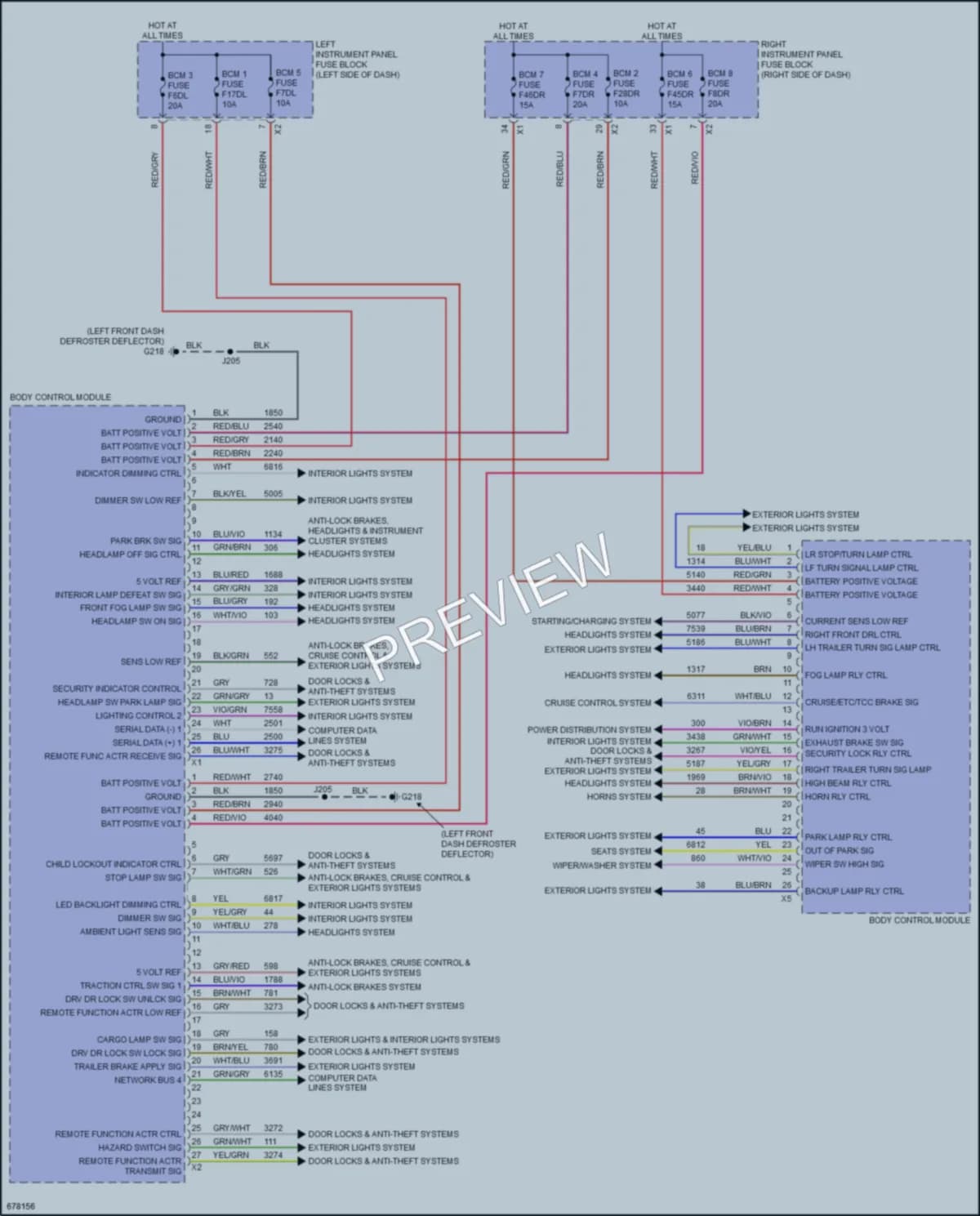 2019 GMC 2500HDSierra Body Control Modules wiring diagram preview
