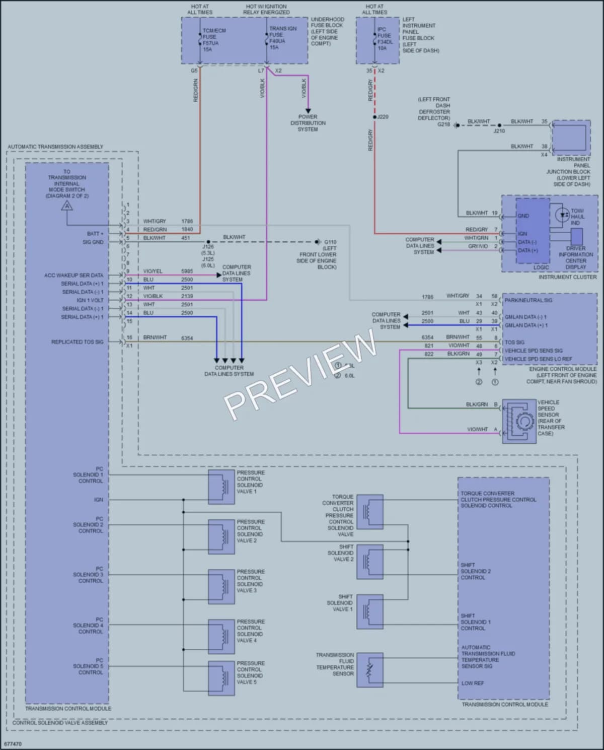 2019 GMC 2500HDSierra Transmission wiring diagram preview