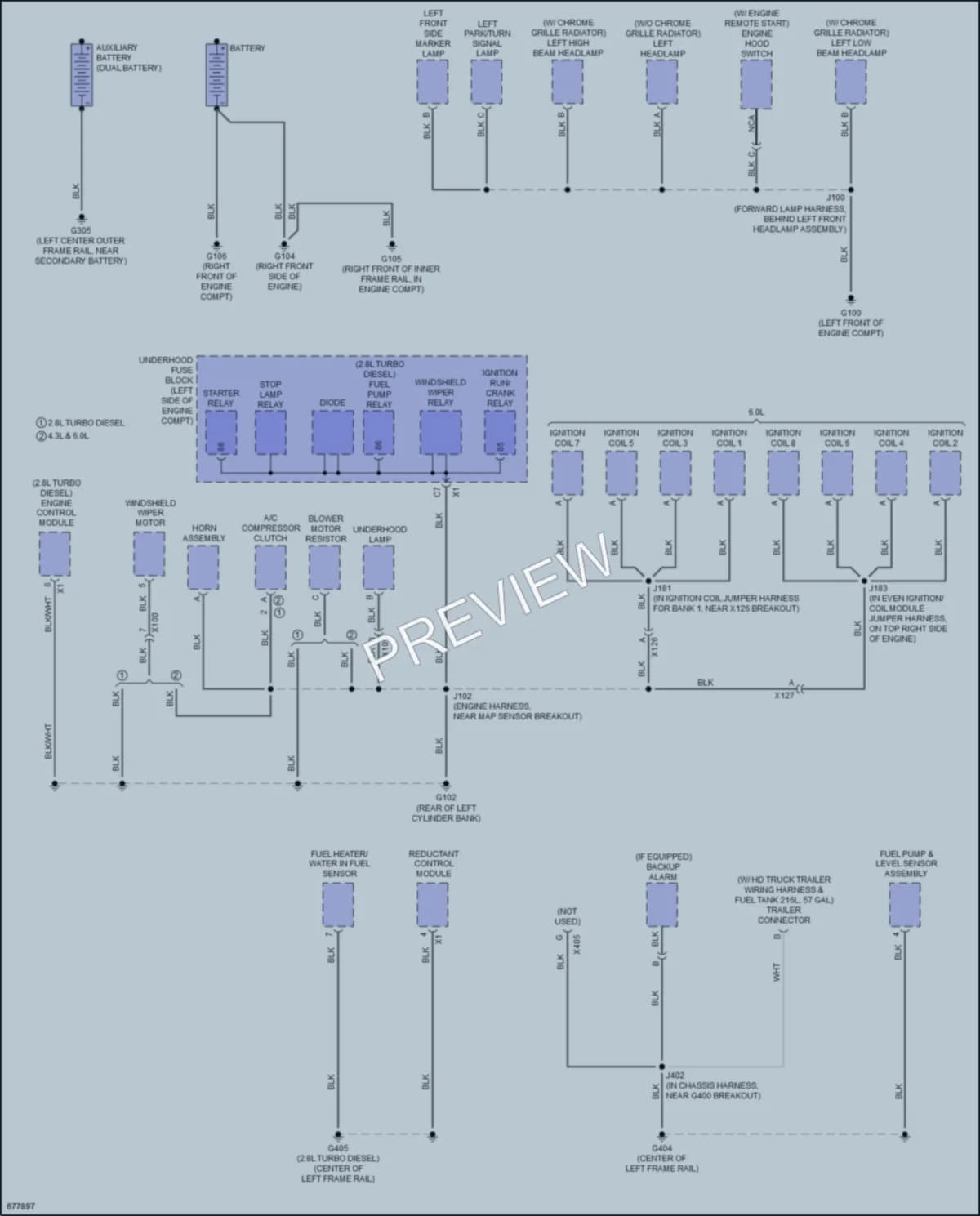 2019 GMC 2500Savana Ground Distribution wiring diagram preview