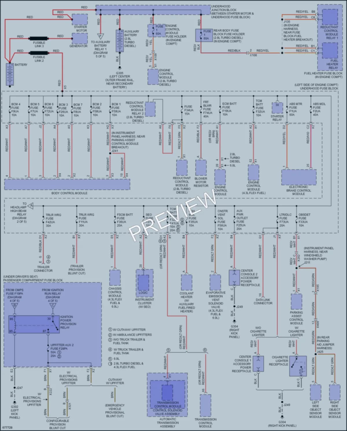 2019 GMC 2500Savana Power Distribution wiring diagram preview