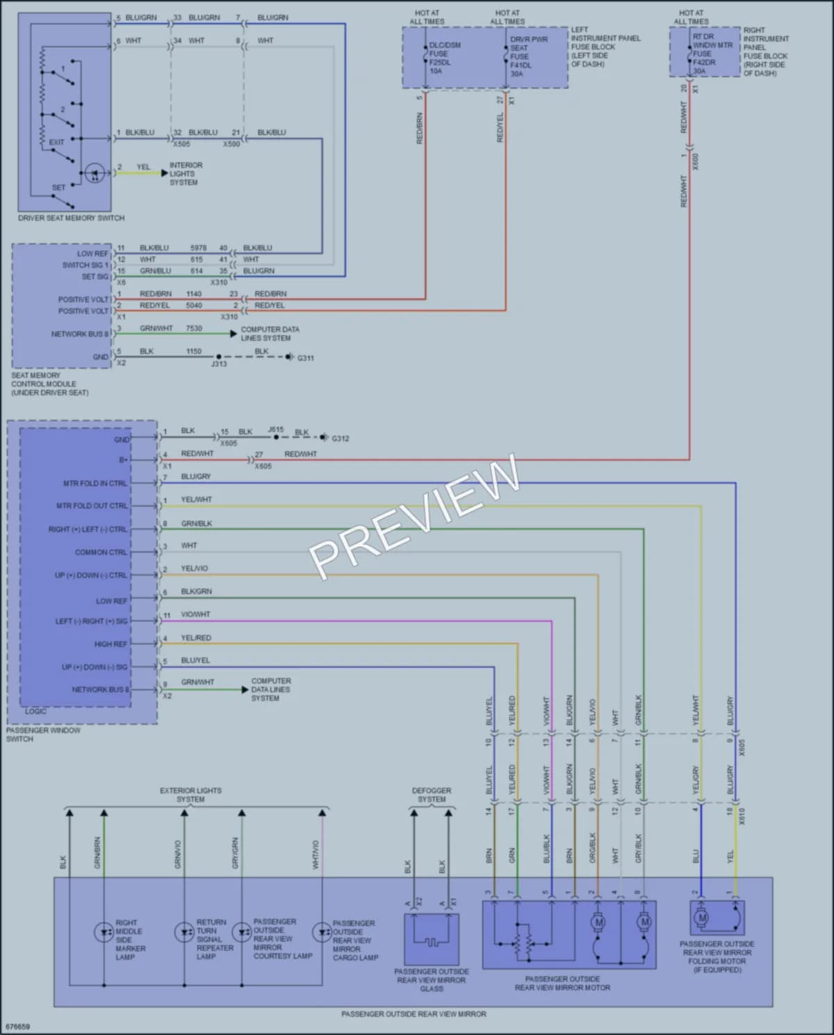 2019 GMC 3500HDSierra Memory Systems wiring diagram preview