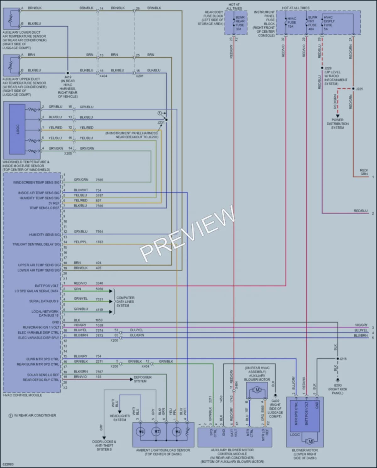 2019 GMC Acadia Air Conditioning wiring diagram preview
