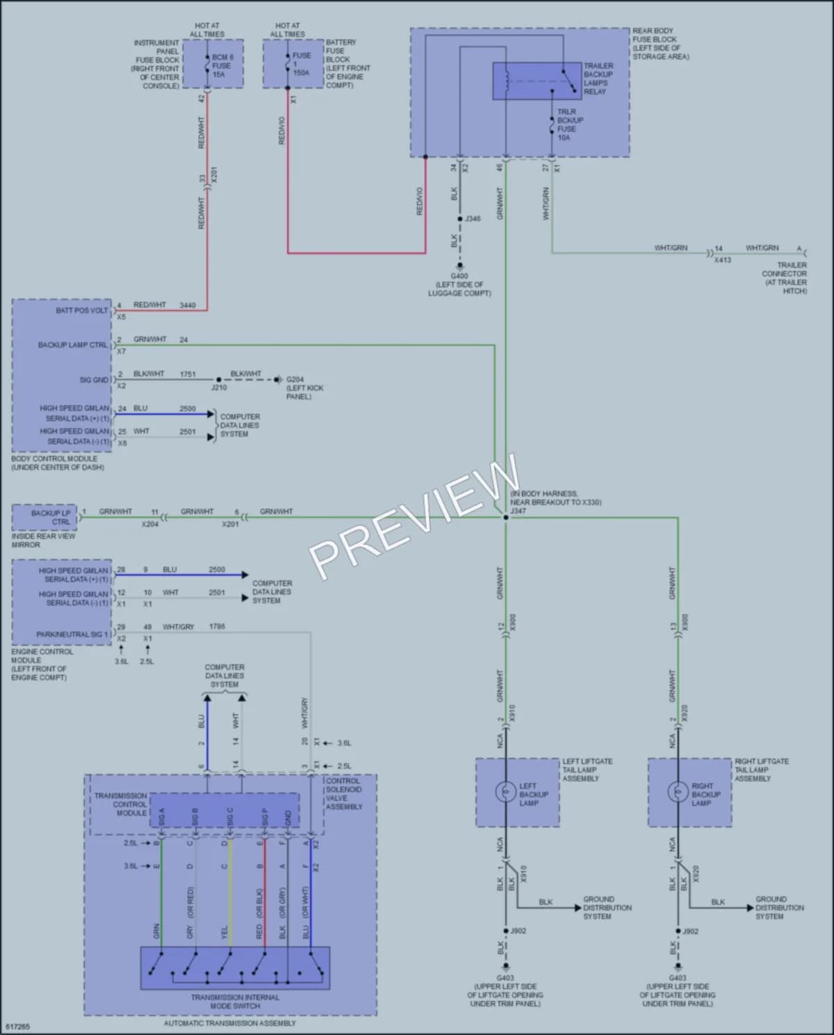 2019 GMC Acadia Exterior Lights wiring diagram preview