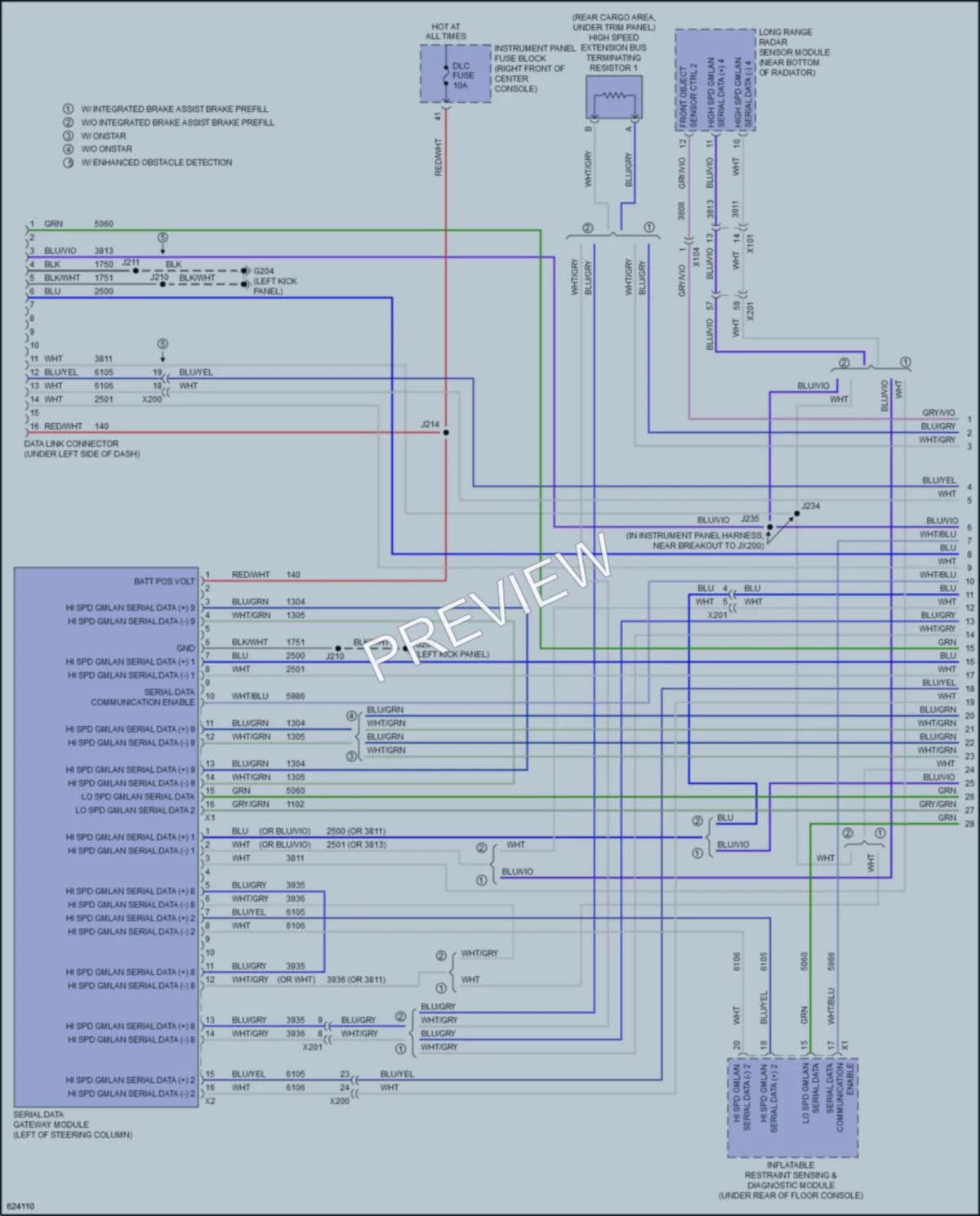 2019 GMC AcadiaDenali Computer Data Lines wiring diagram preview