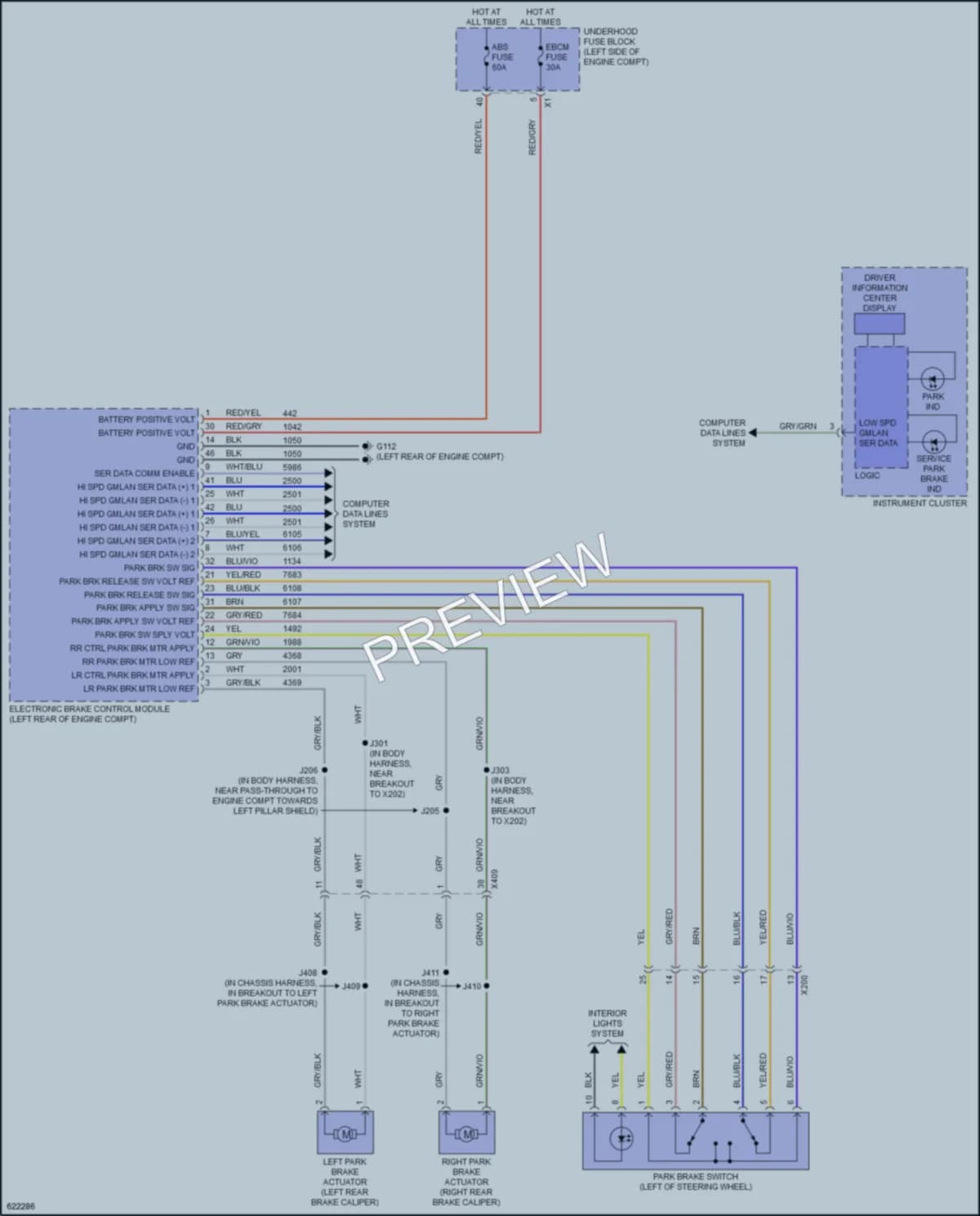 2019 GMC AcadiaDenali Shift Interlock wiring diagram preview